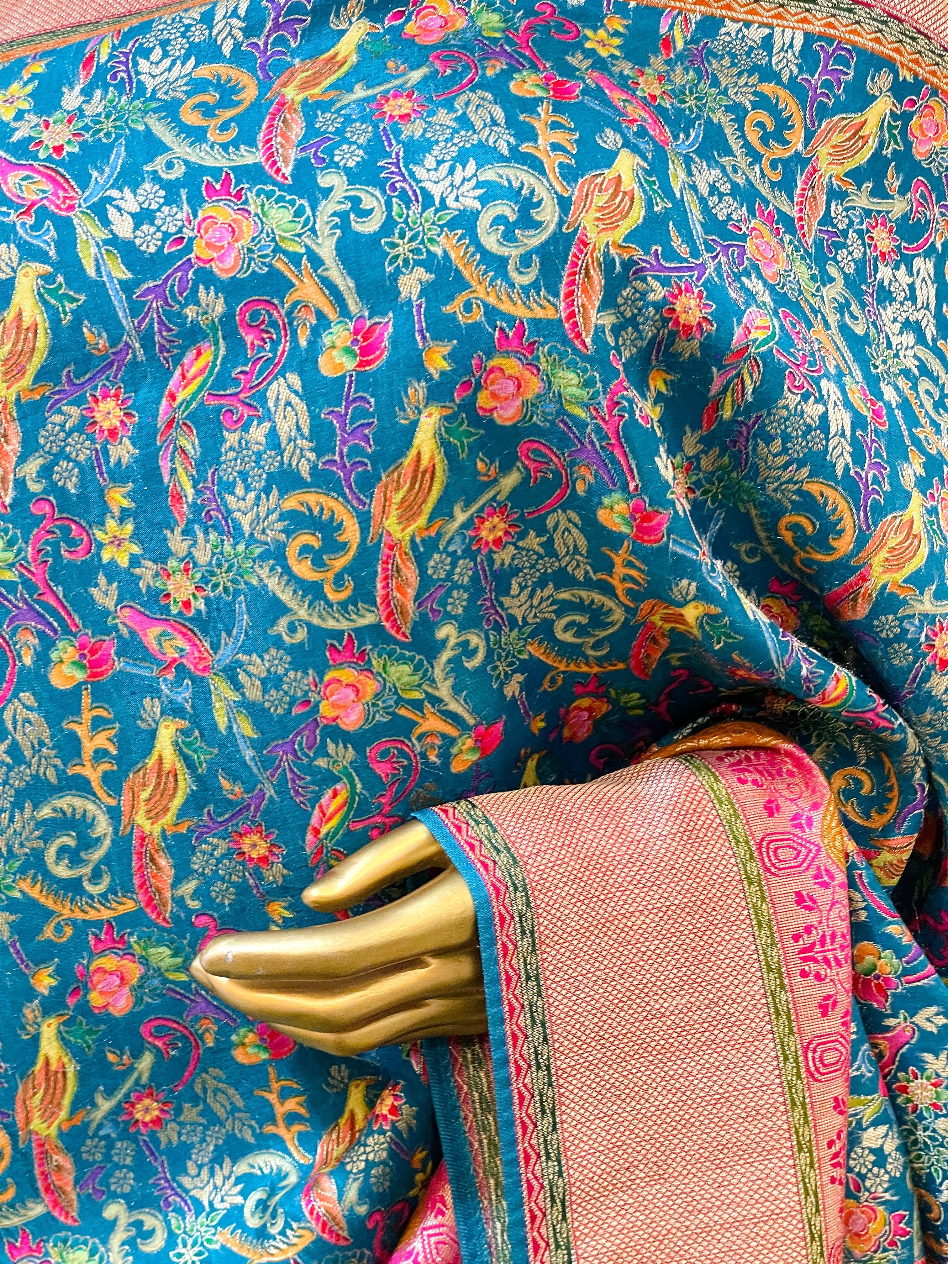 Niharika Pure Koral Silk Printed Saree