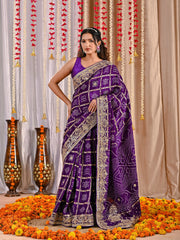 Prisha Royal Gaji Silk Ghatchola Saree