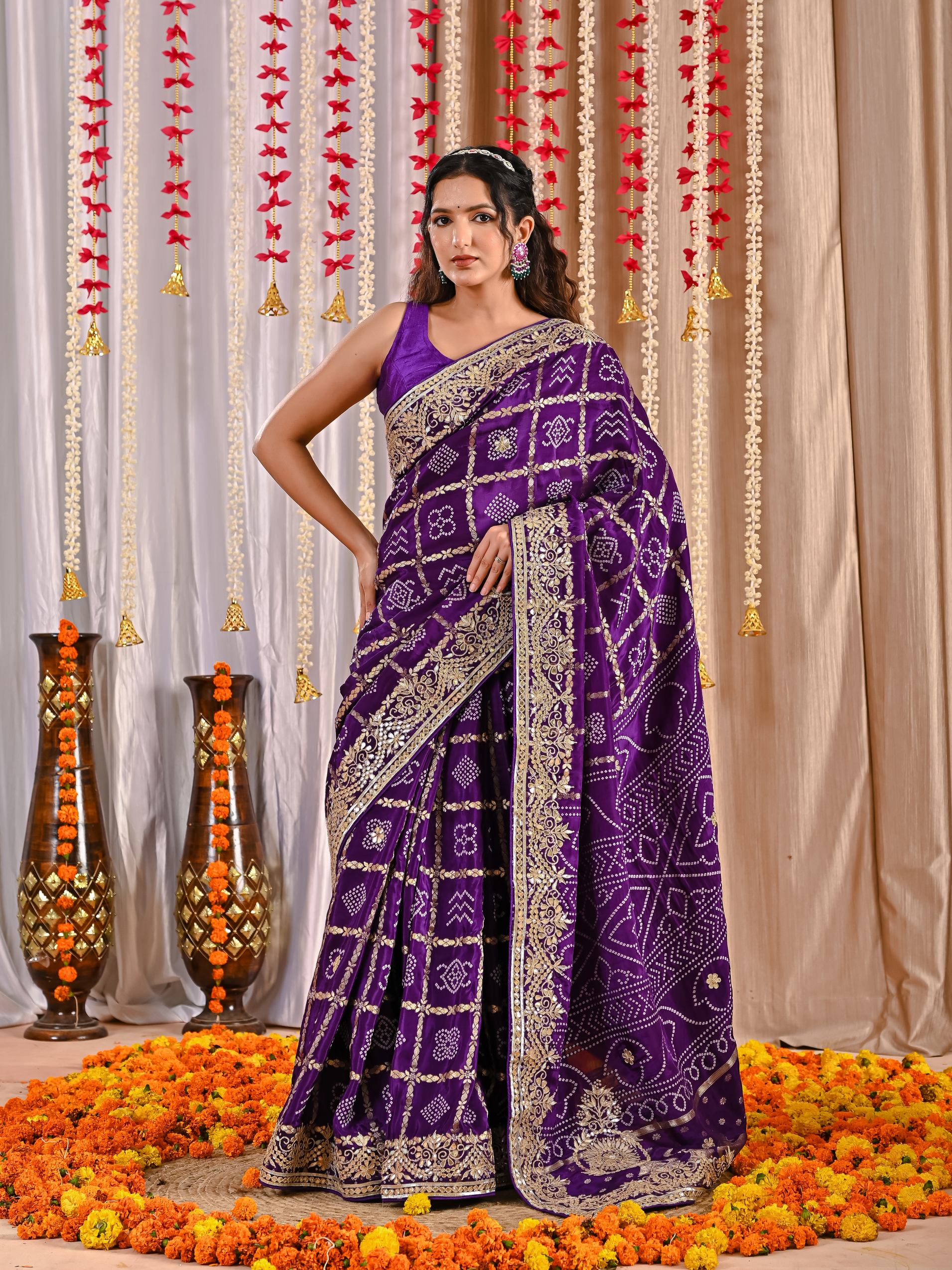 Prisha Royal Gaji Silk Ghatchola Saree