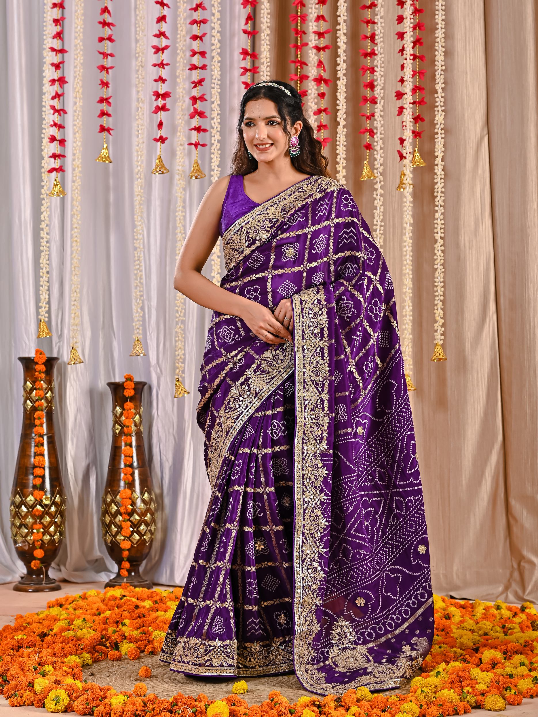 Prisha Royal Gaji Silk Ghatchola Saree