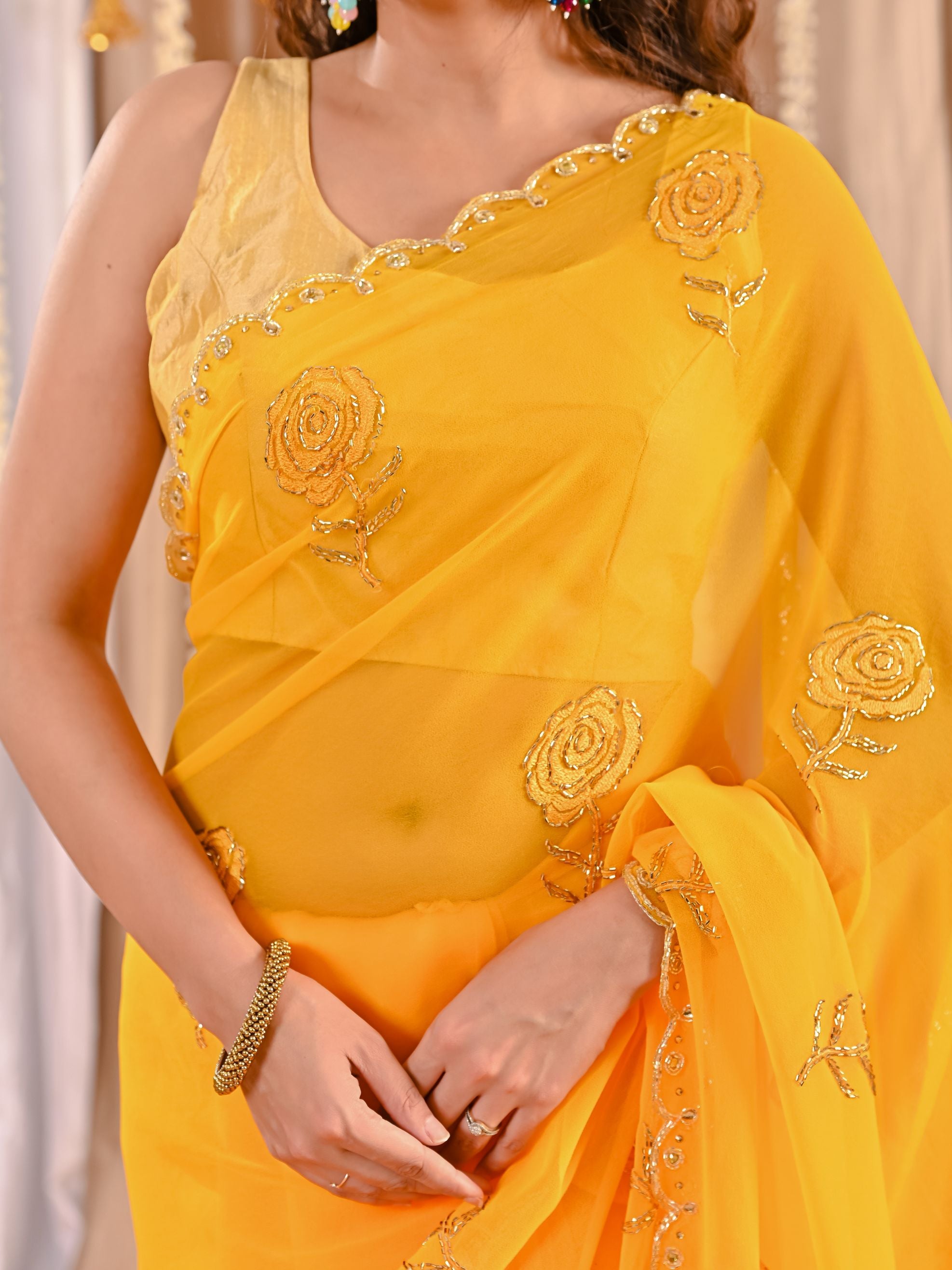 Meher Elegant Chiffon Saree