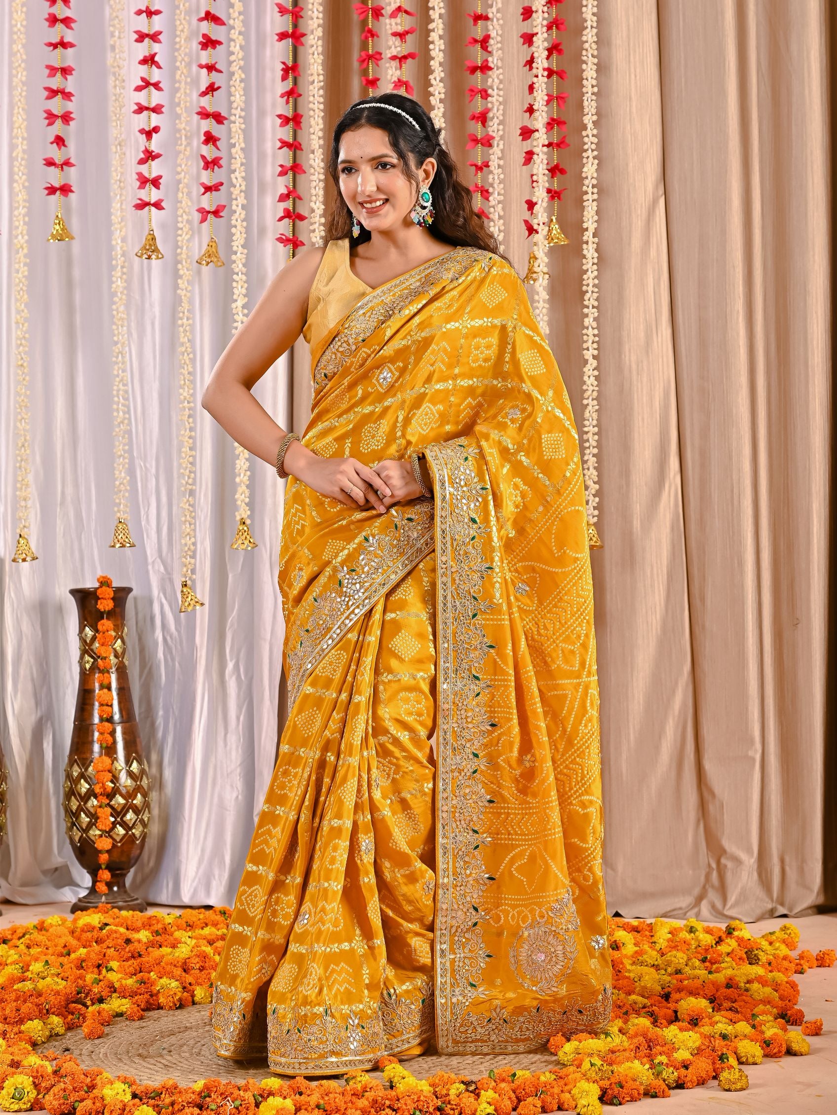Suhana Royal Gaji Silk Ghatchola Saree