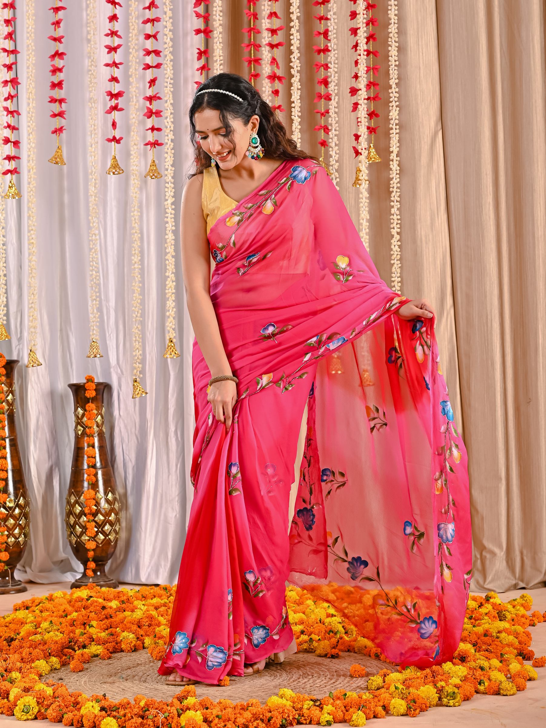 Anvi Royal Crepe Saree