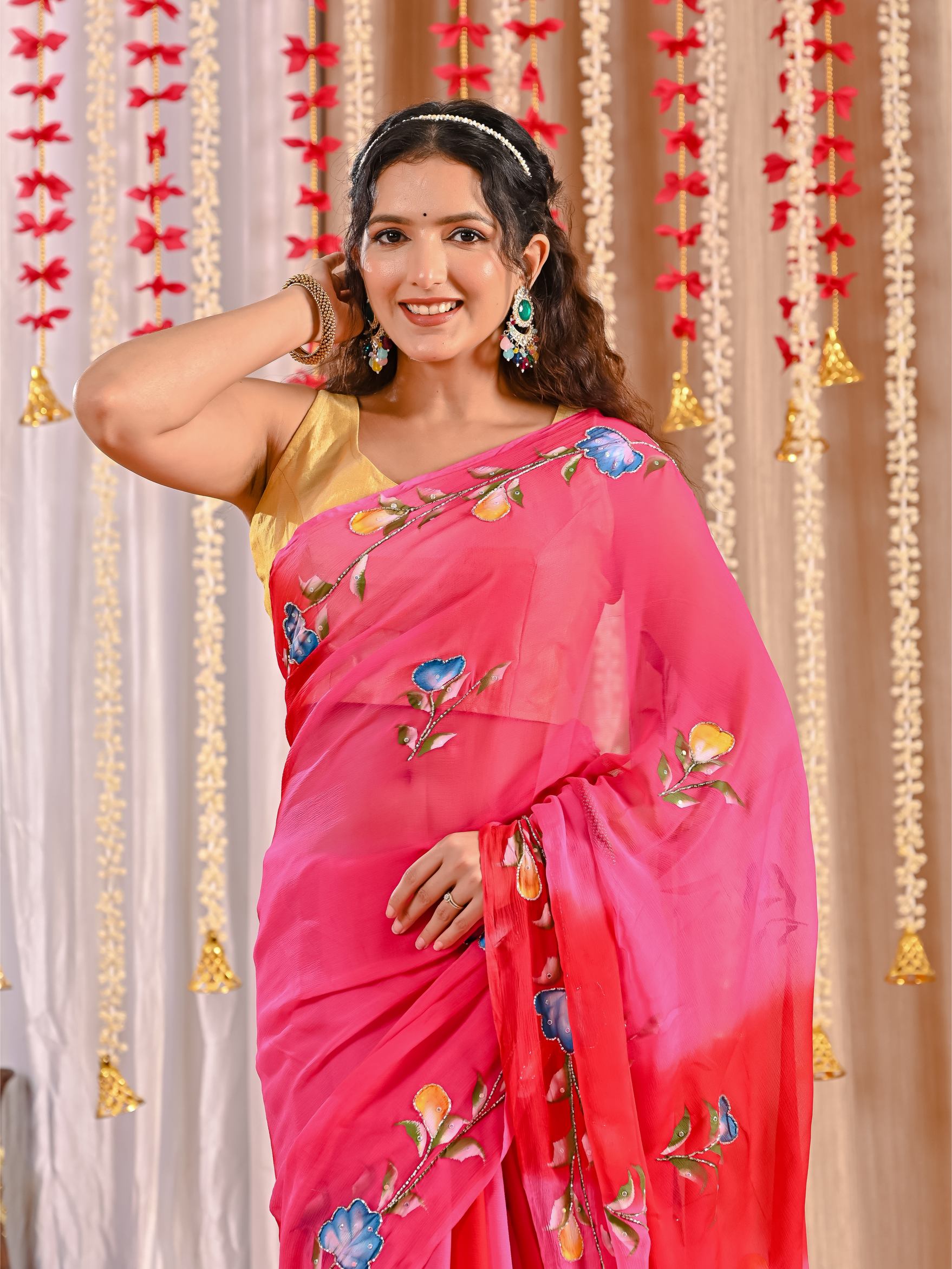 Anvi Royal Crepe Saree