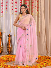 Tara Golden Grace Georgette Saree
