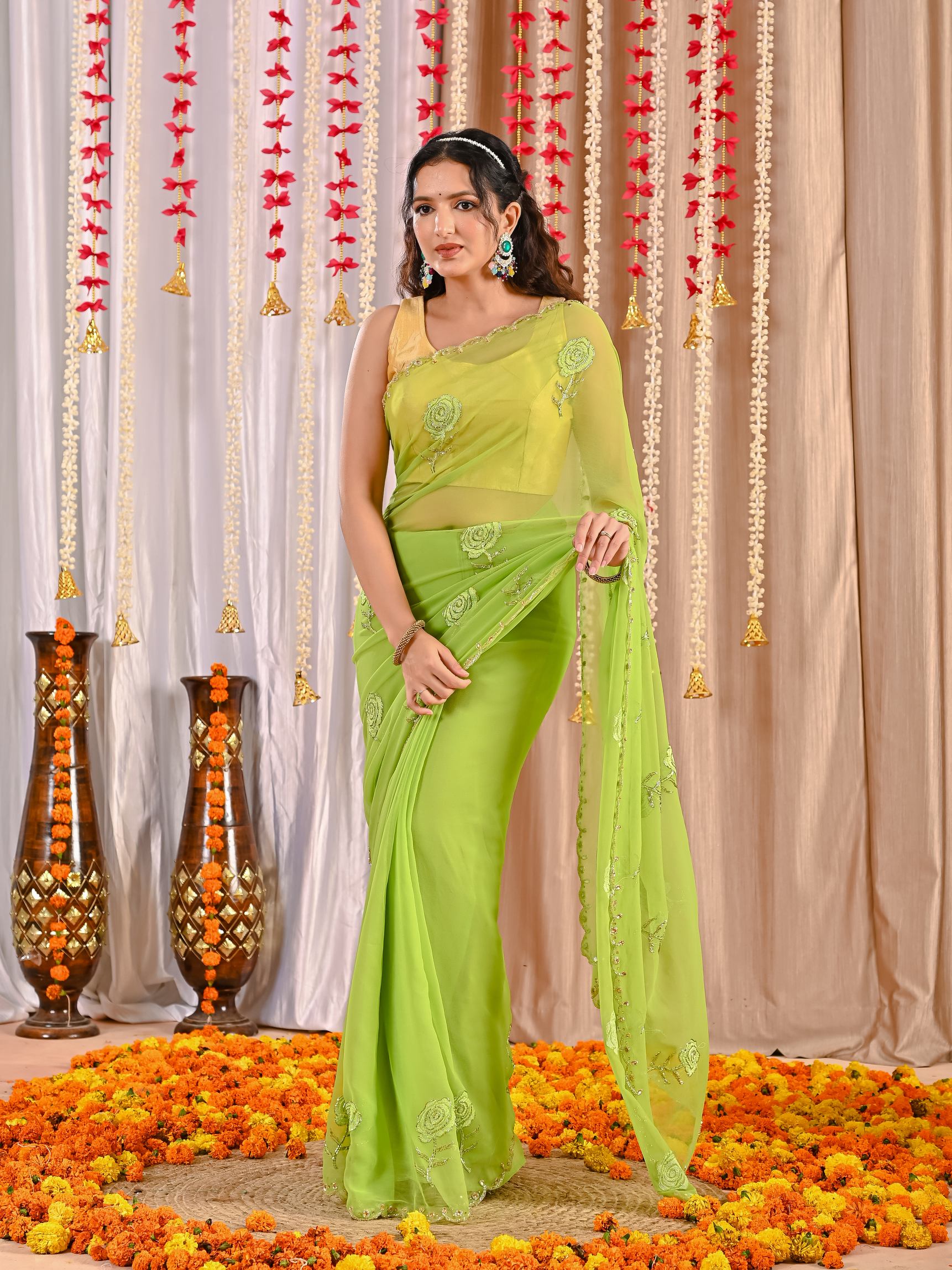Rhea Elegant Chiffon Saree