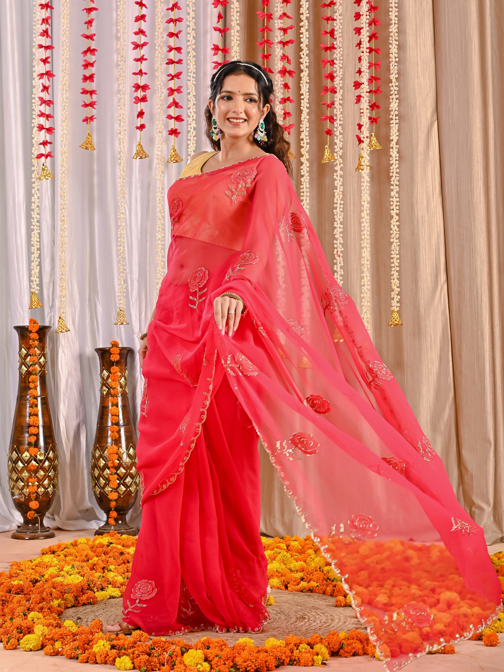 Kiara Elegant Chiffon Saree