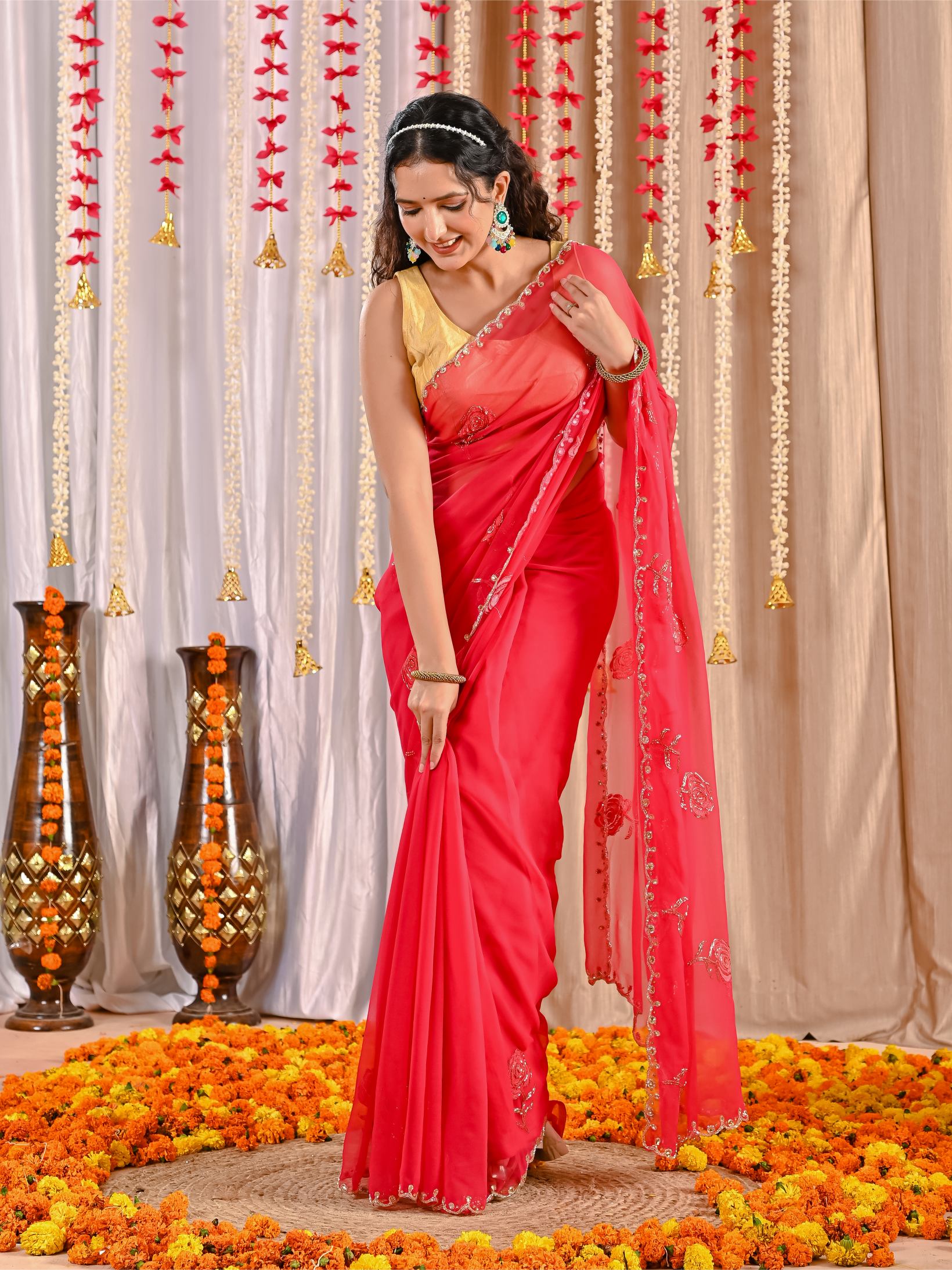 Kiara Elegant Chiffon Saree