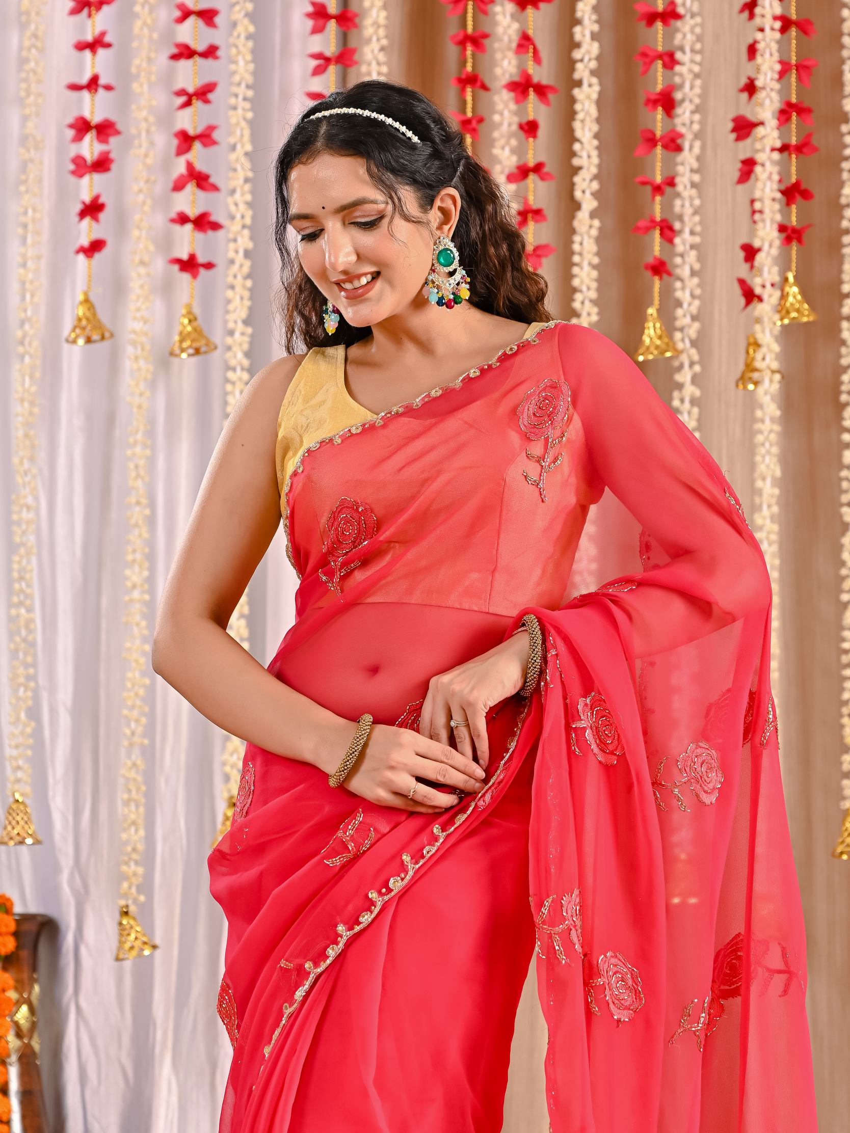 Kiara Elegant Chiffon Saree