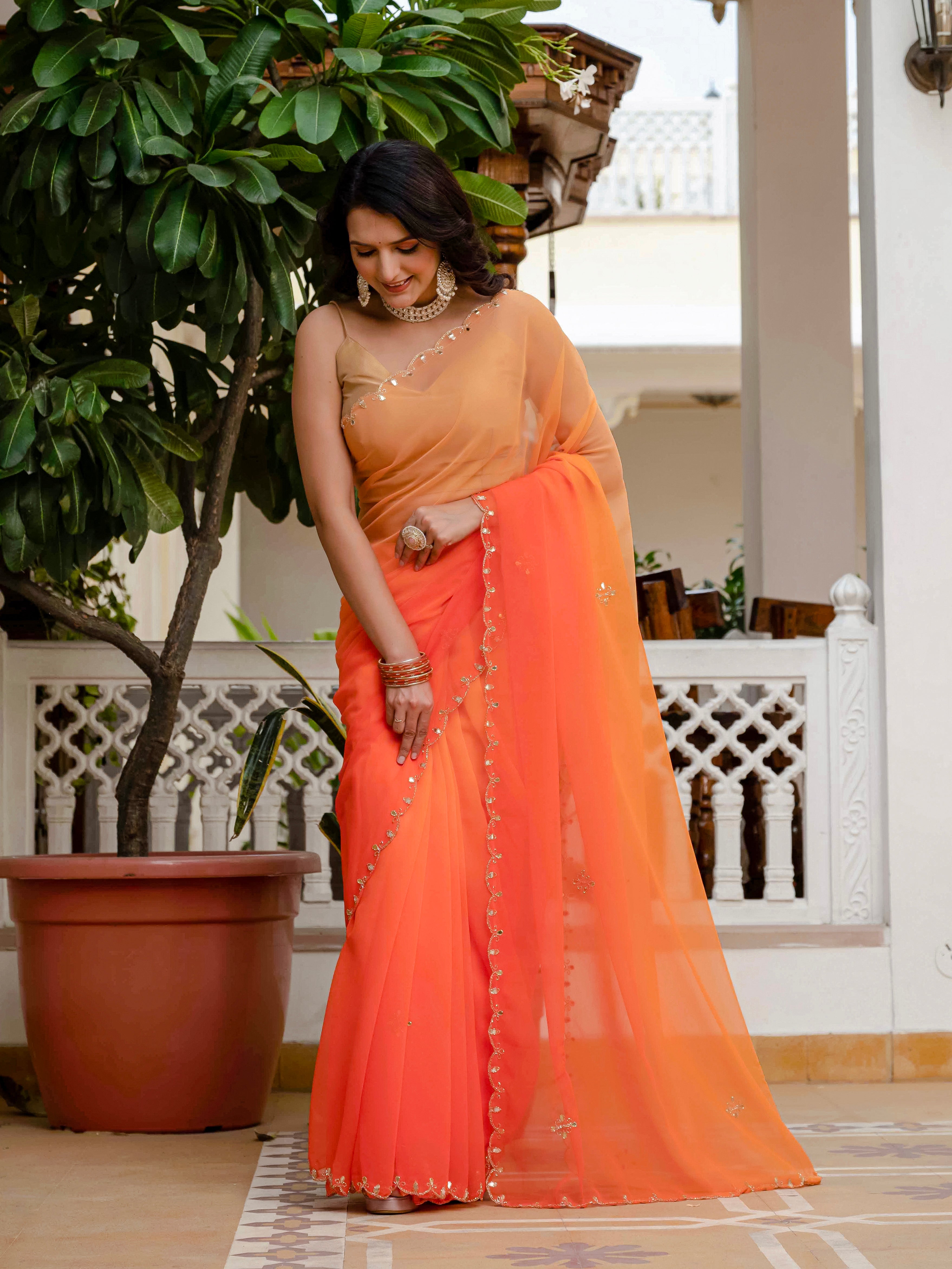 Nikku Georgette Saree