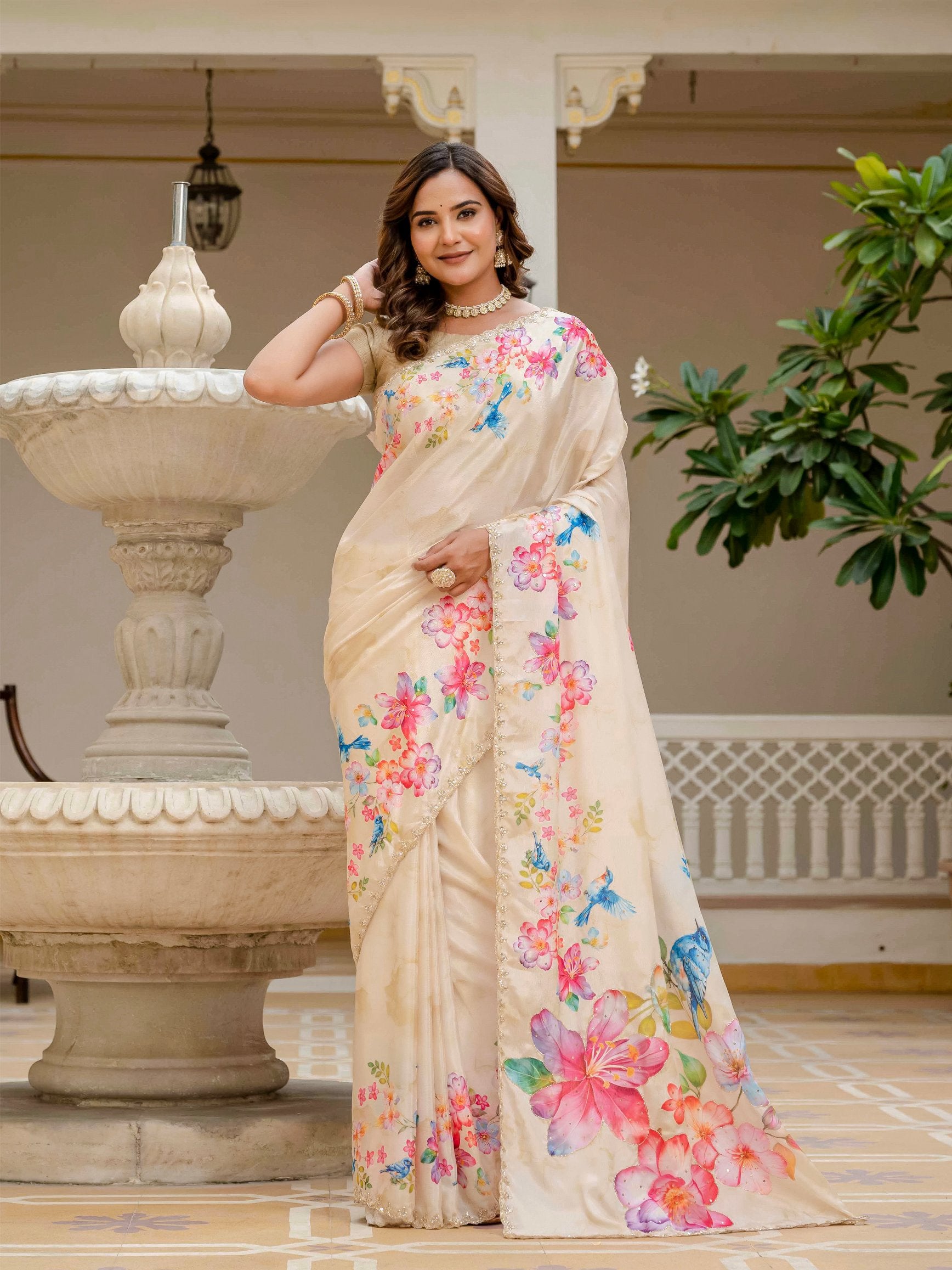 Vedanshi Crepe Saree