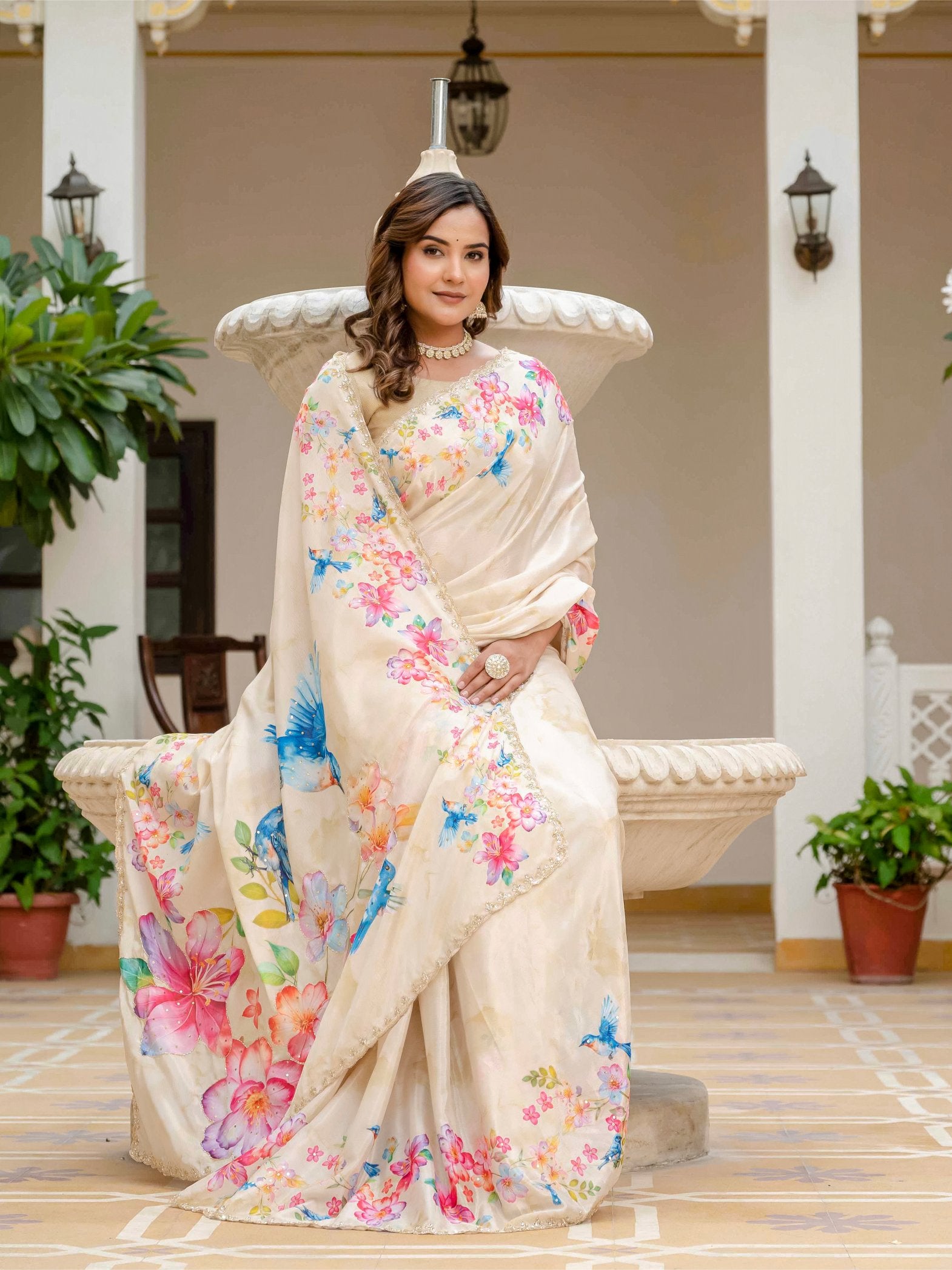 Vedanshi Crepe Saree