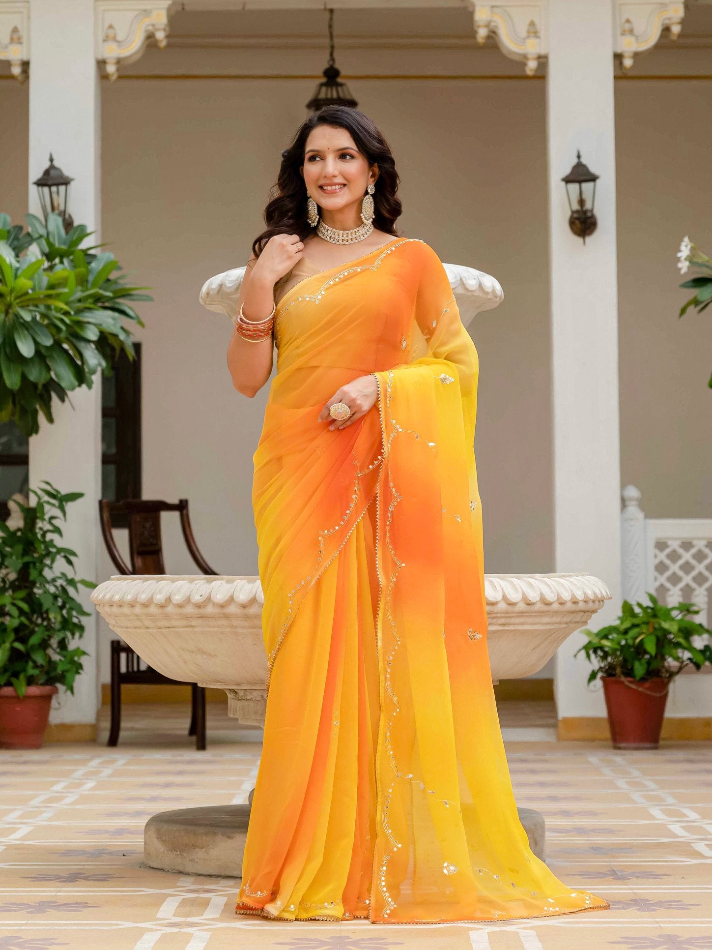 Ziya Georgette Saree