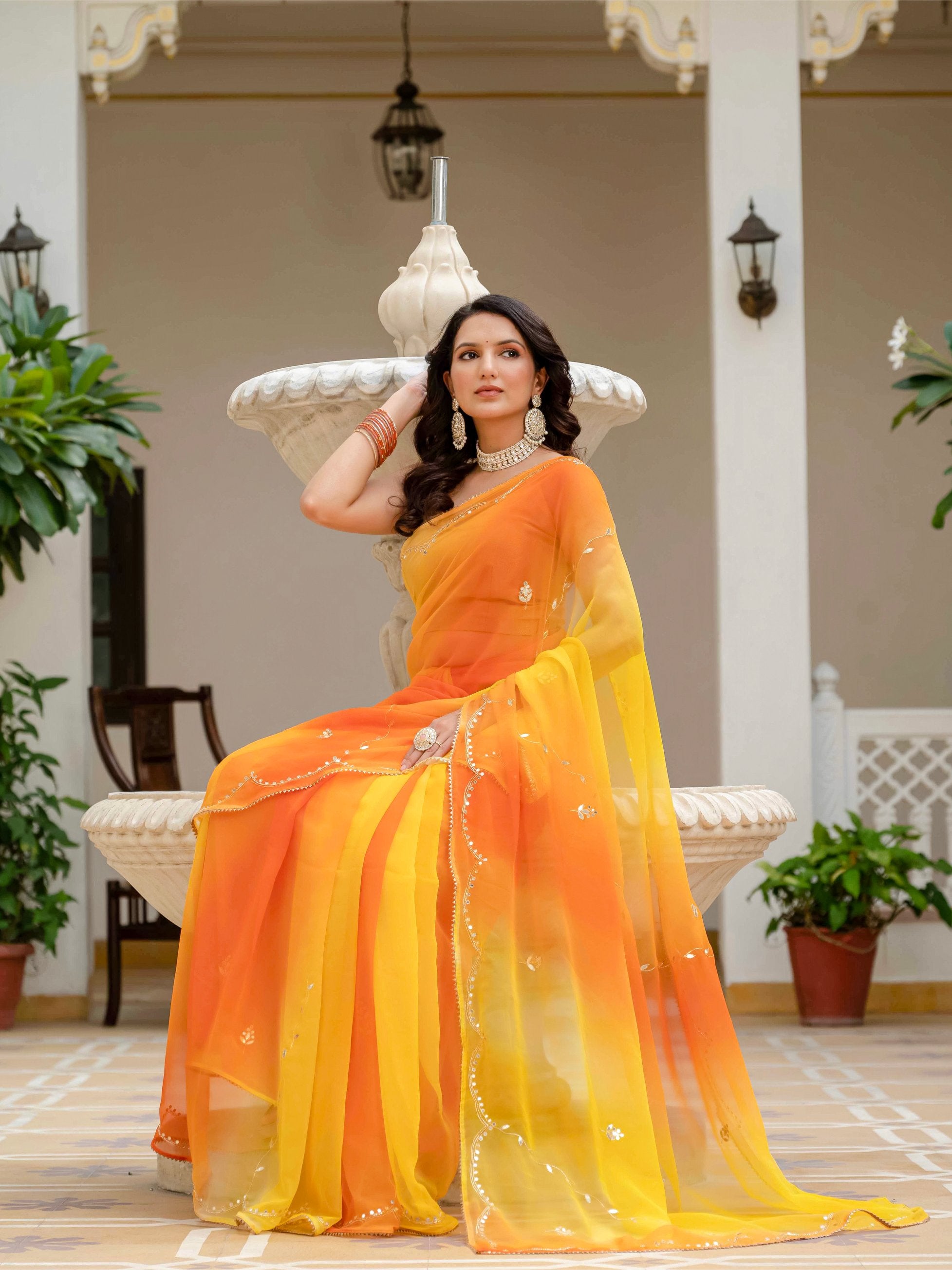 Ziya Georgette Saree