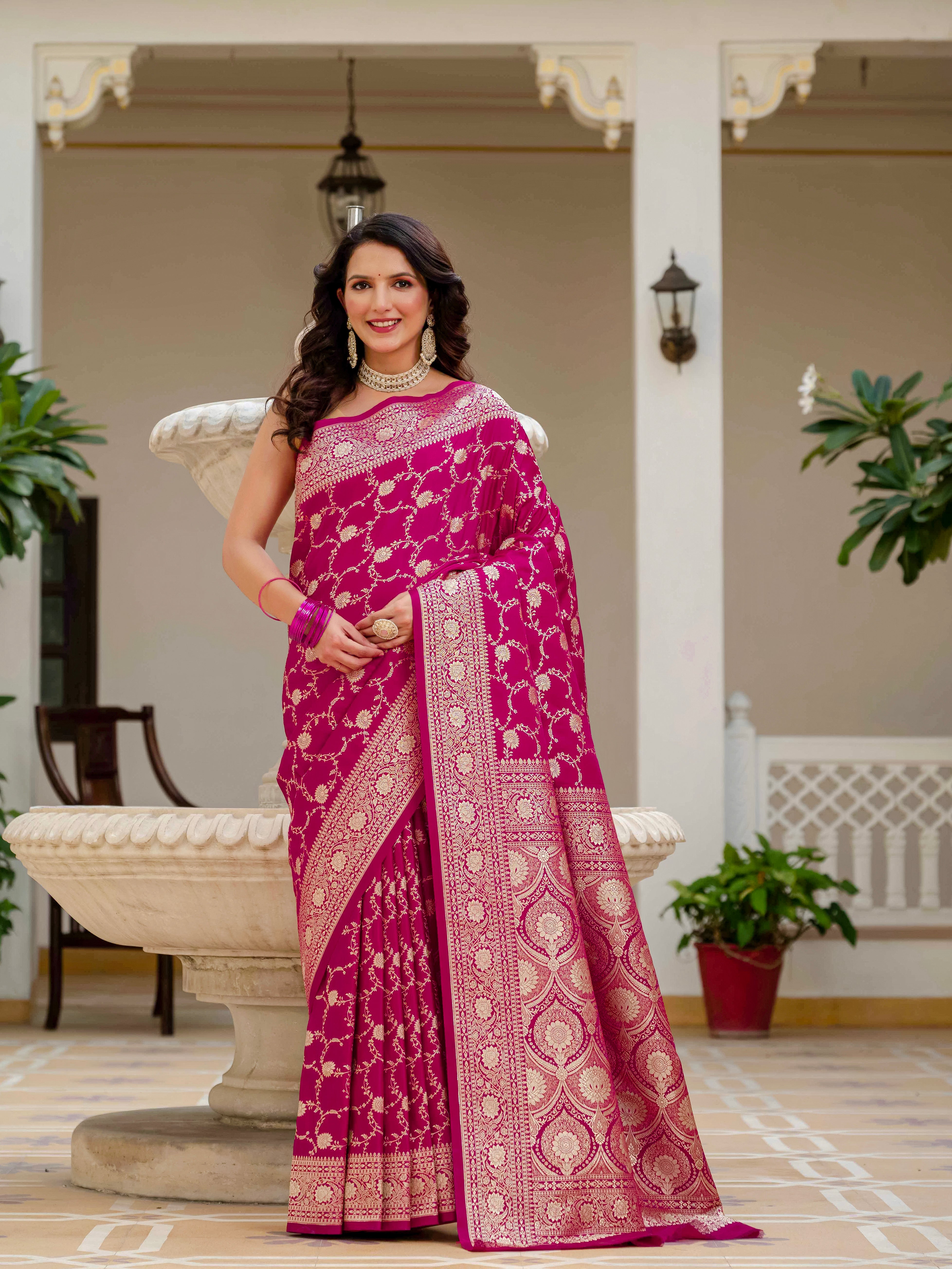 Eshanvi Pure Katan Banarasi Silk Saree