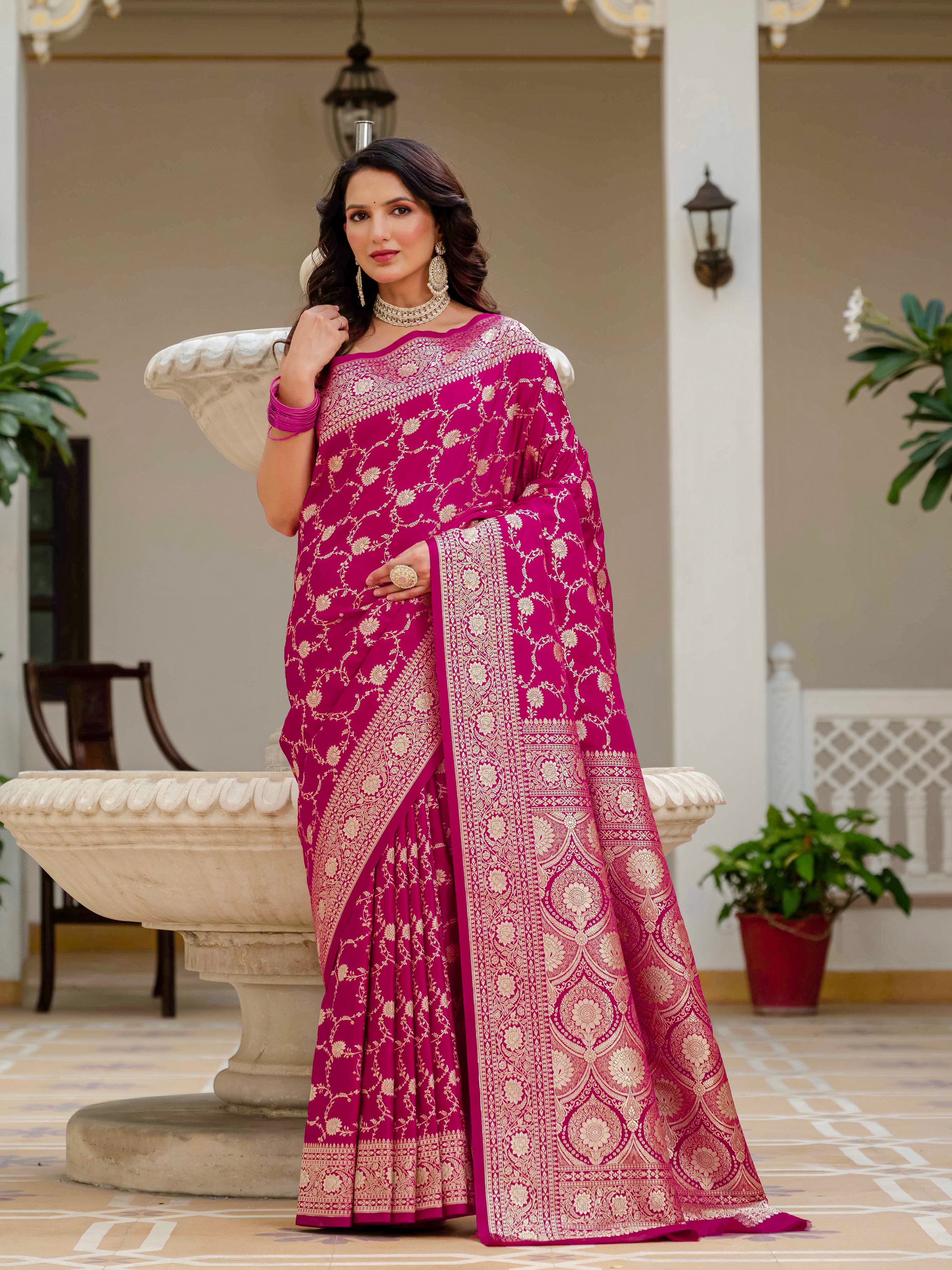 Eshanvi Pure Katan Banarasi Silk Saree