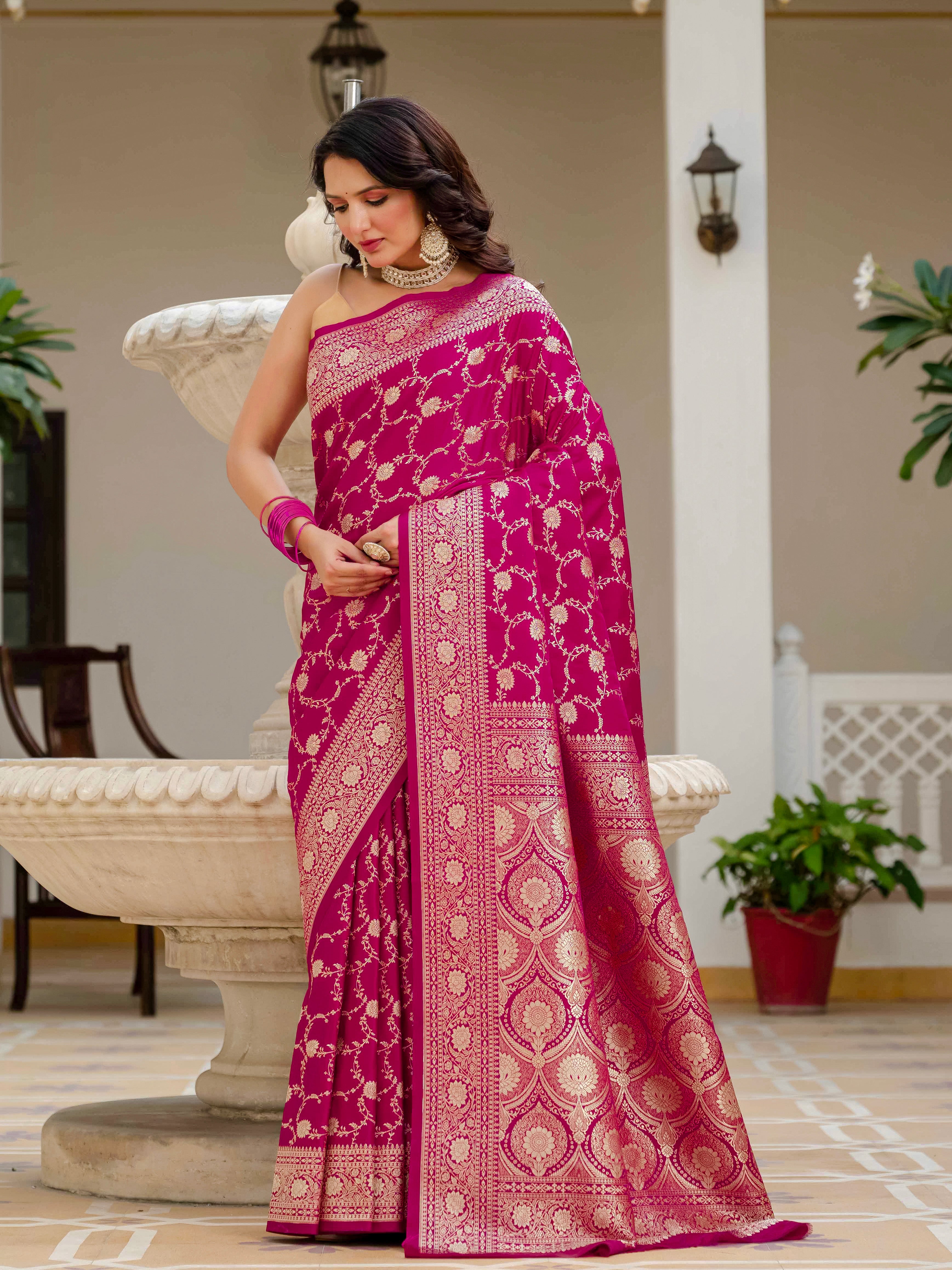 Eshanvi Pure Katan Banarasi Silk Saree