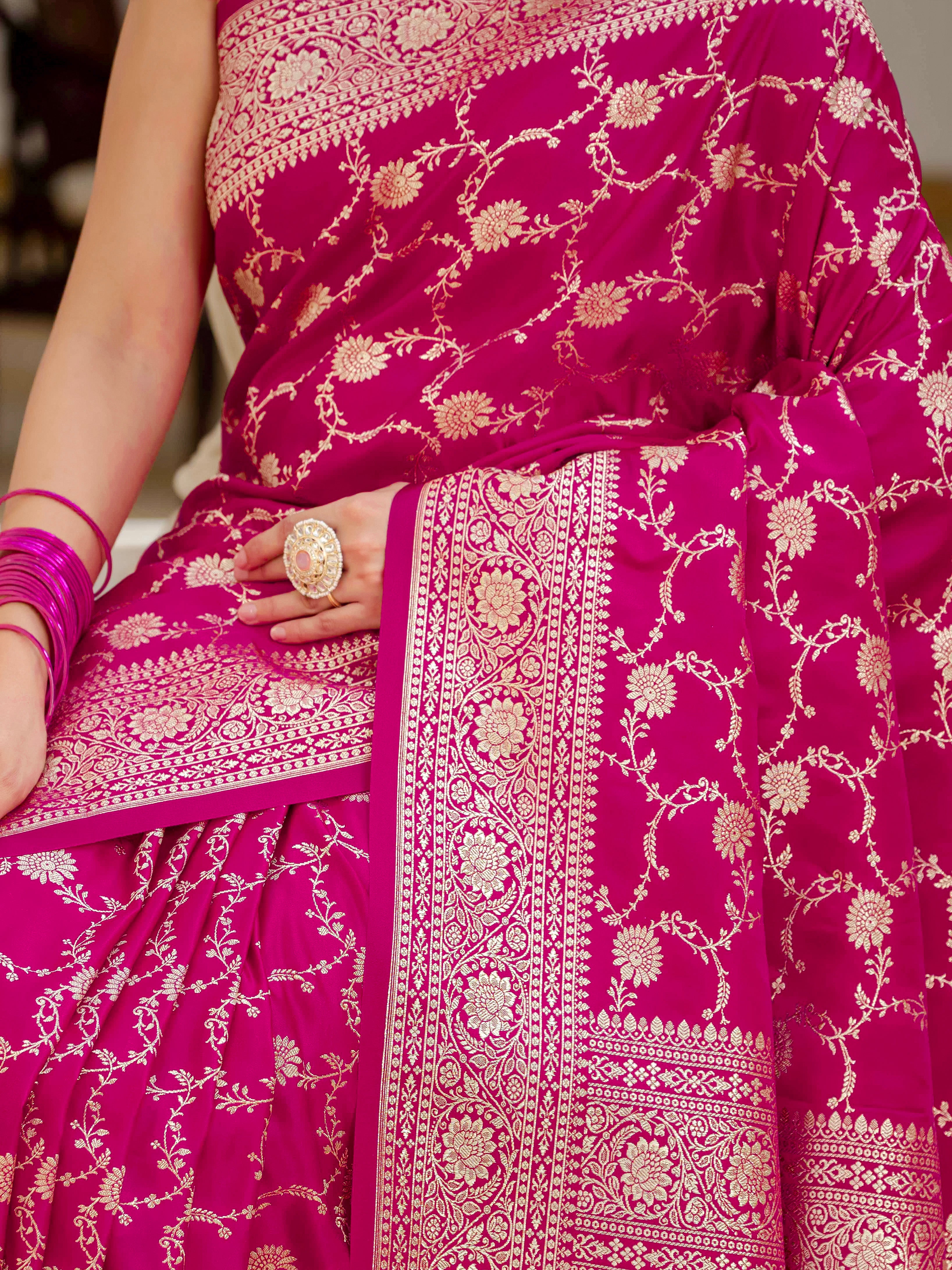 Eshanvi Pure Katan Banarasi Silk Saree
