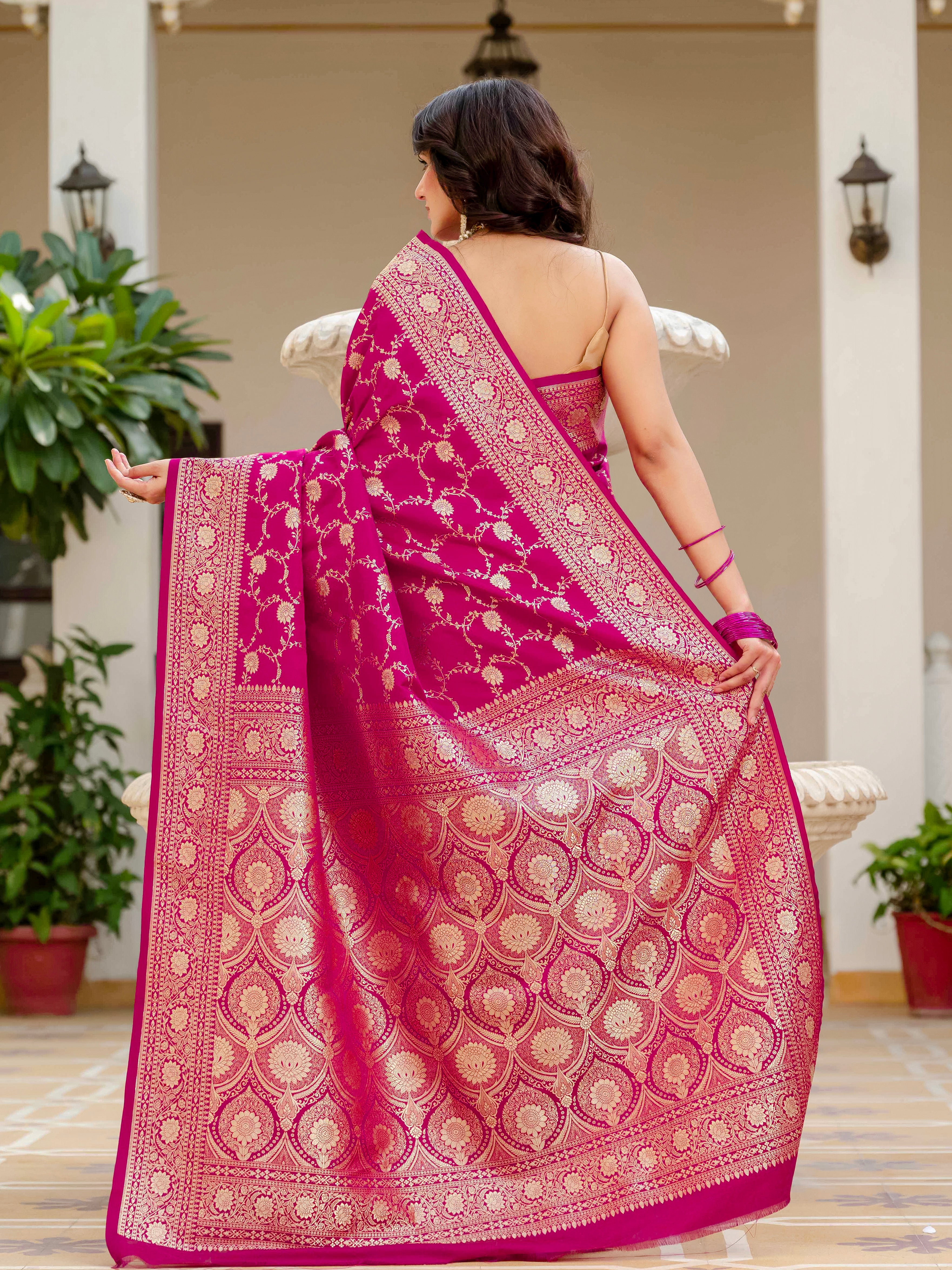 Eshanvi Pure Katan Banarasi Silk Saree