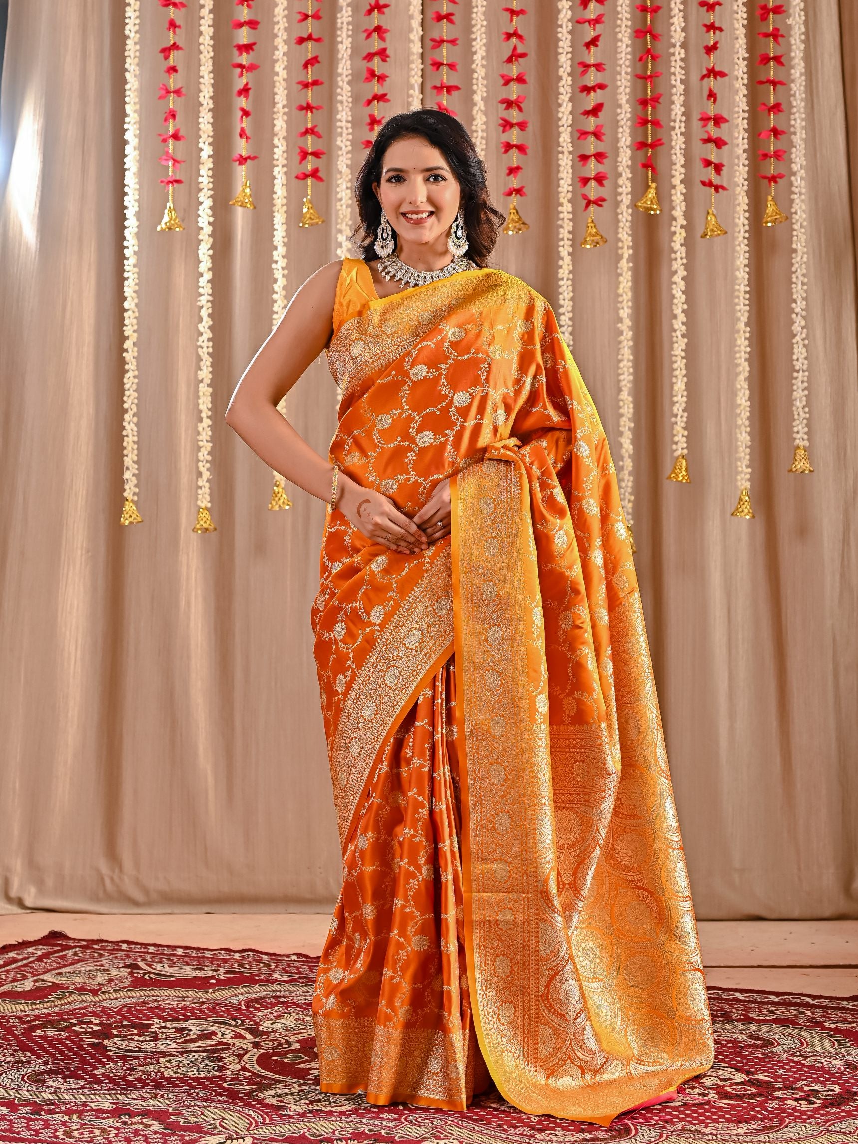 Aarohi Pure Katan Banarasi Silk Saree
