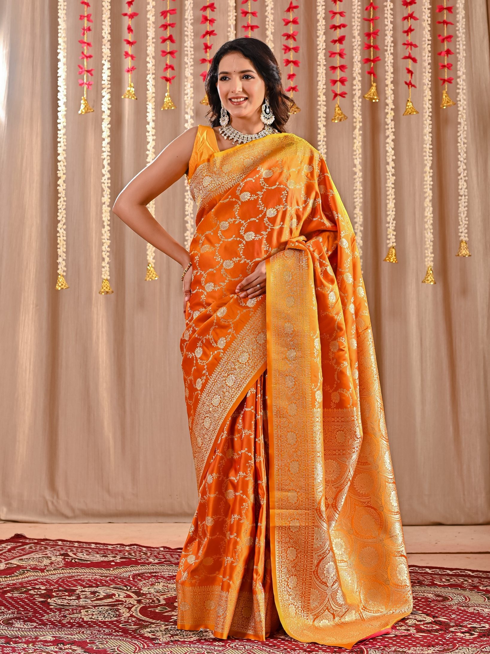 Aarohi Pure Katan Banarasi Silk Saree