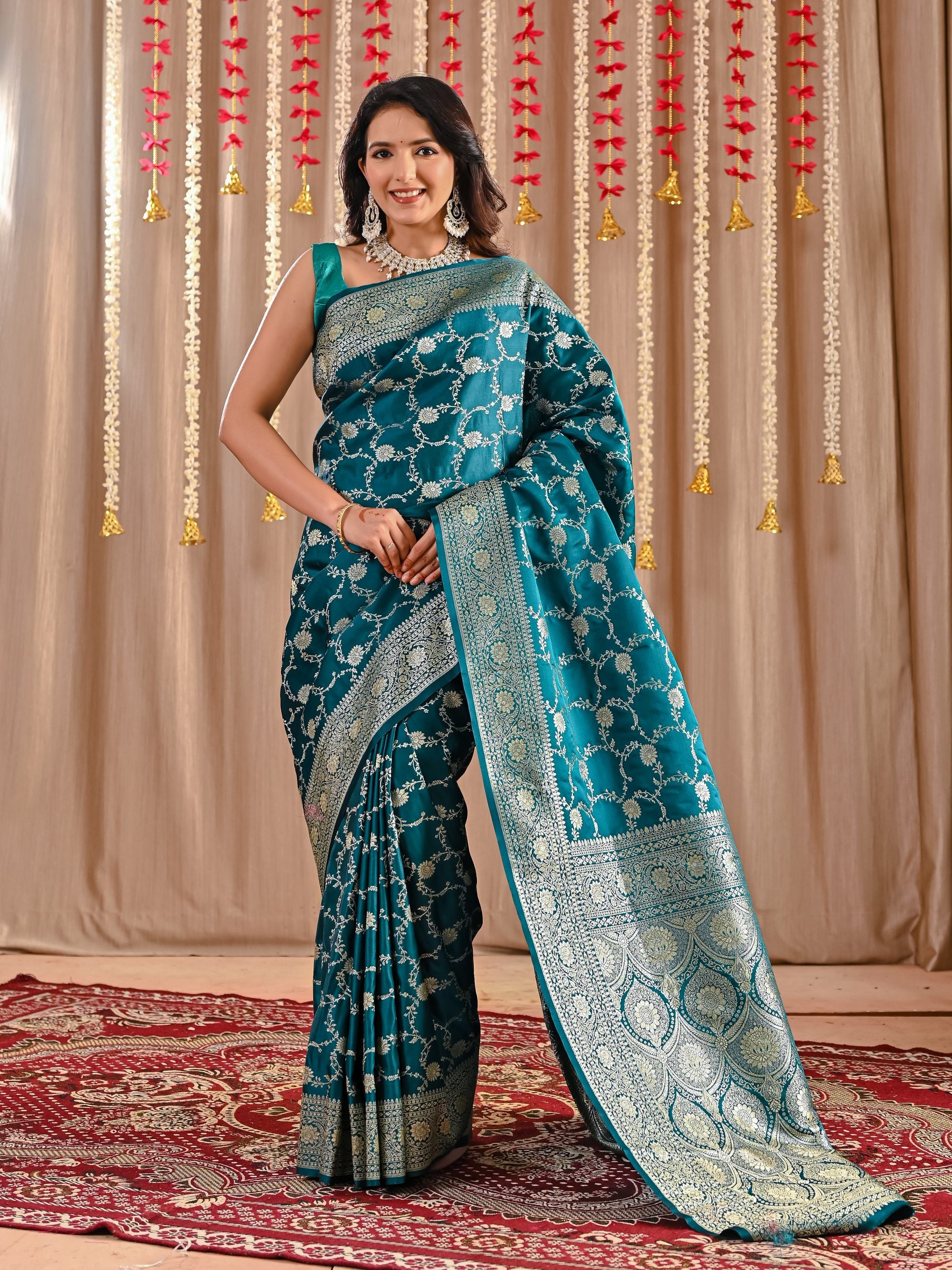 Tara Pure Katan Banarasi Silk Saree