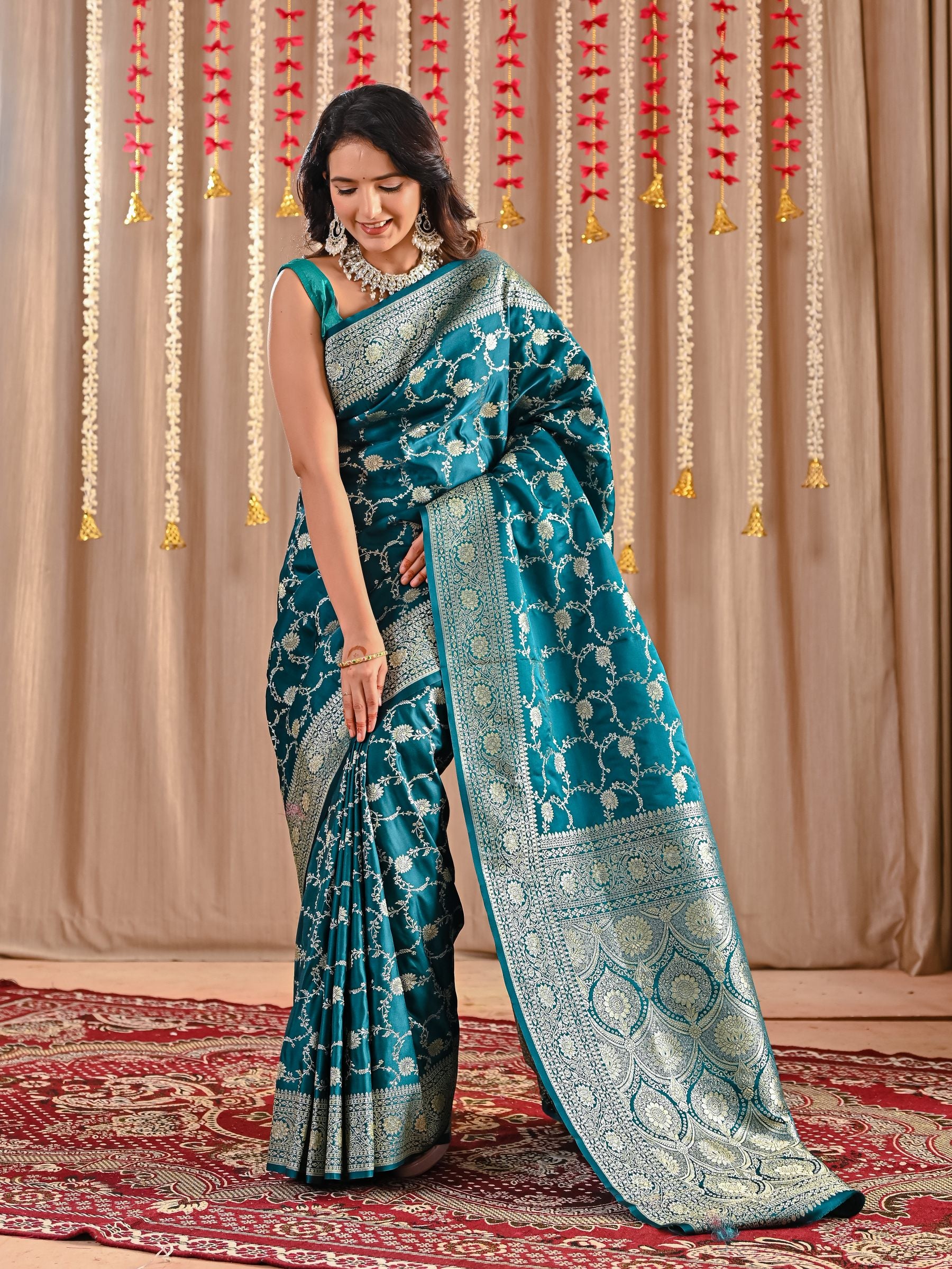 Tara Pure Katan Banarasi Silk Saree