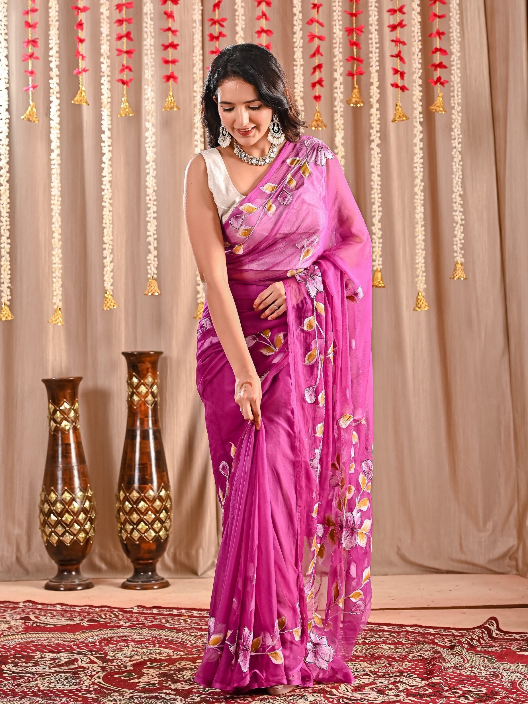 Meena Royal Crepe Saree