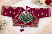 Rajnandi Rani Teal Aangi Blouse