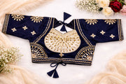 Ishani Navy Ivory Aangi Blouse