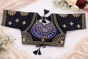Avanika Black Royal Blue Aangi Blouse