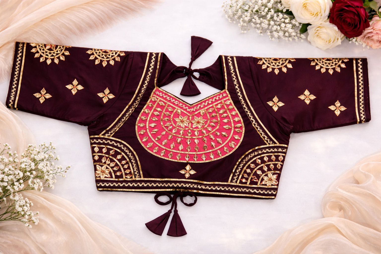 Yashasvi Wine Pink Aangi Blouse