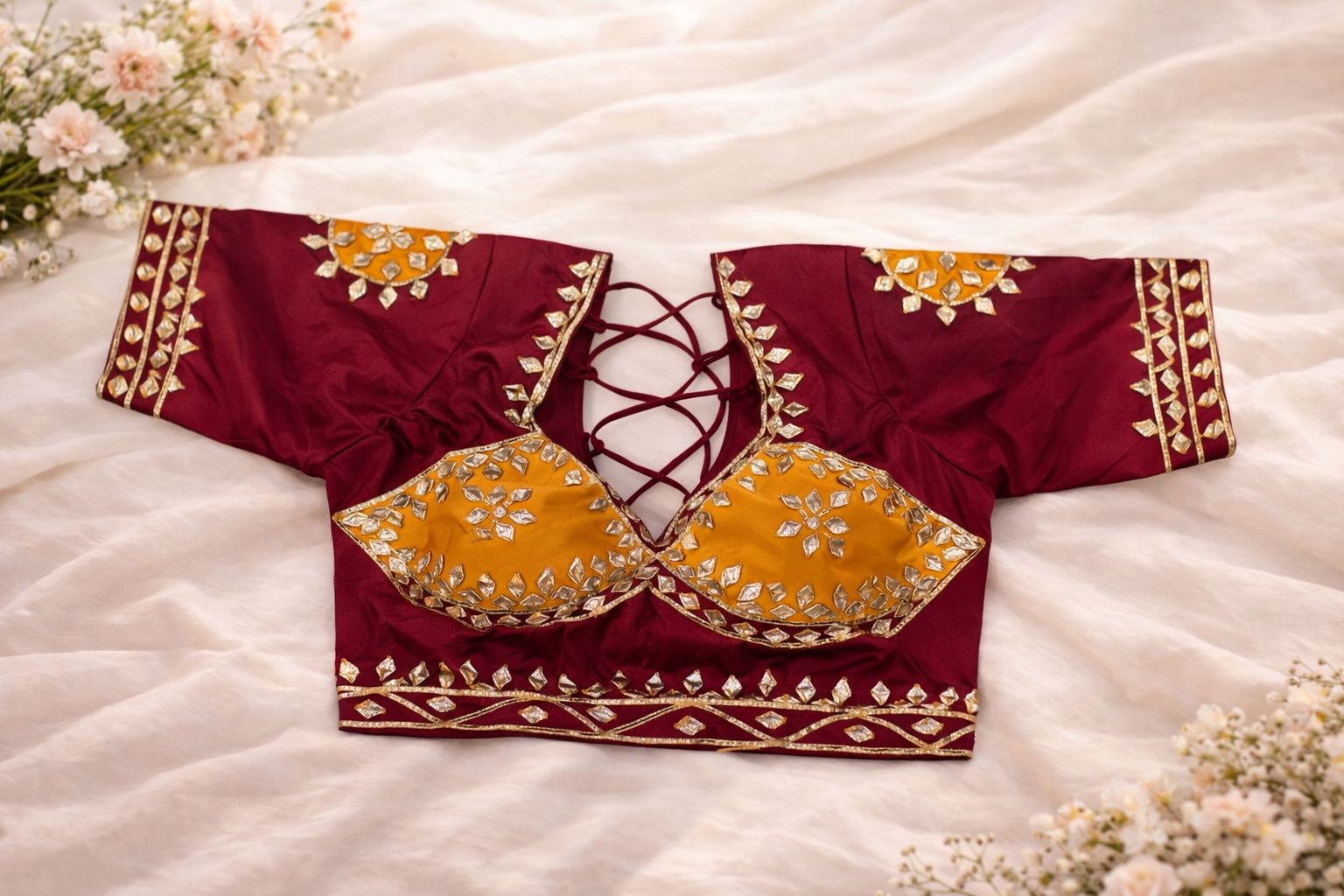 Anvika Wine Mustard Aangi Blouse