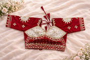 Siya Red Ivory Aangi Blouse