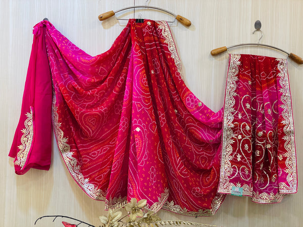 Alisha Bandhani Saree