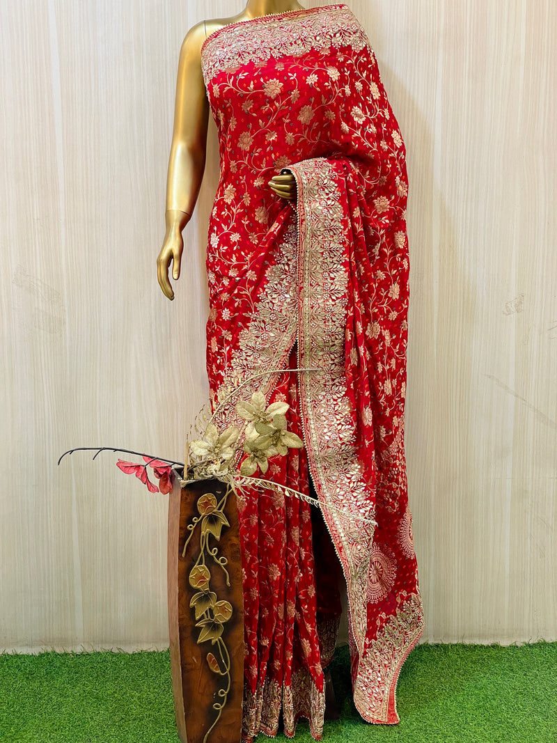 Anisha Gajji Banarasi Saree