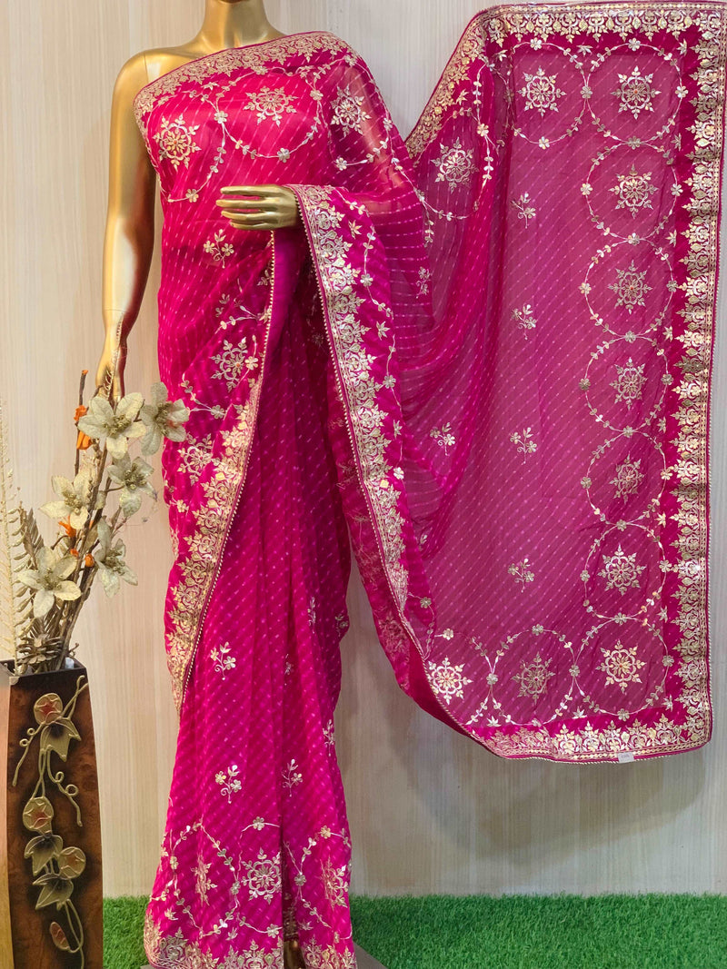 Caitri Leheriya Saree