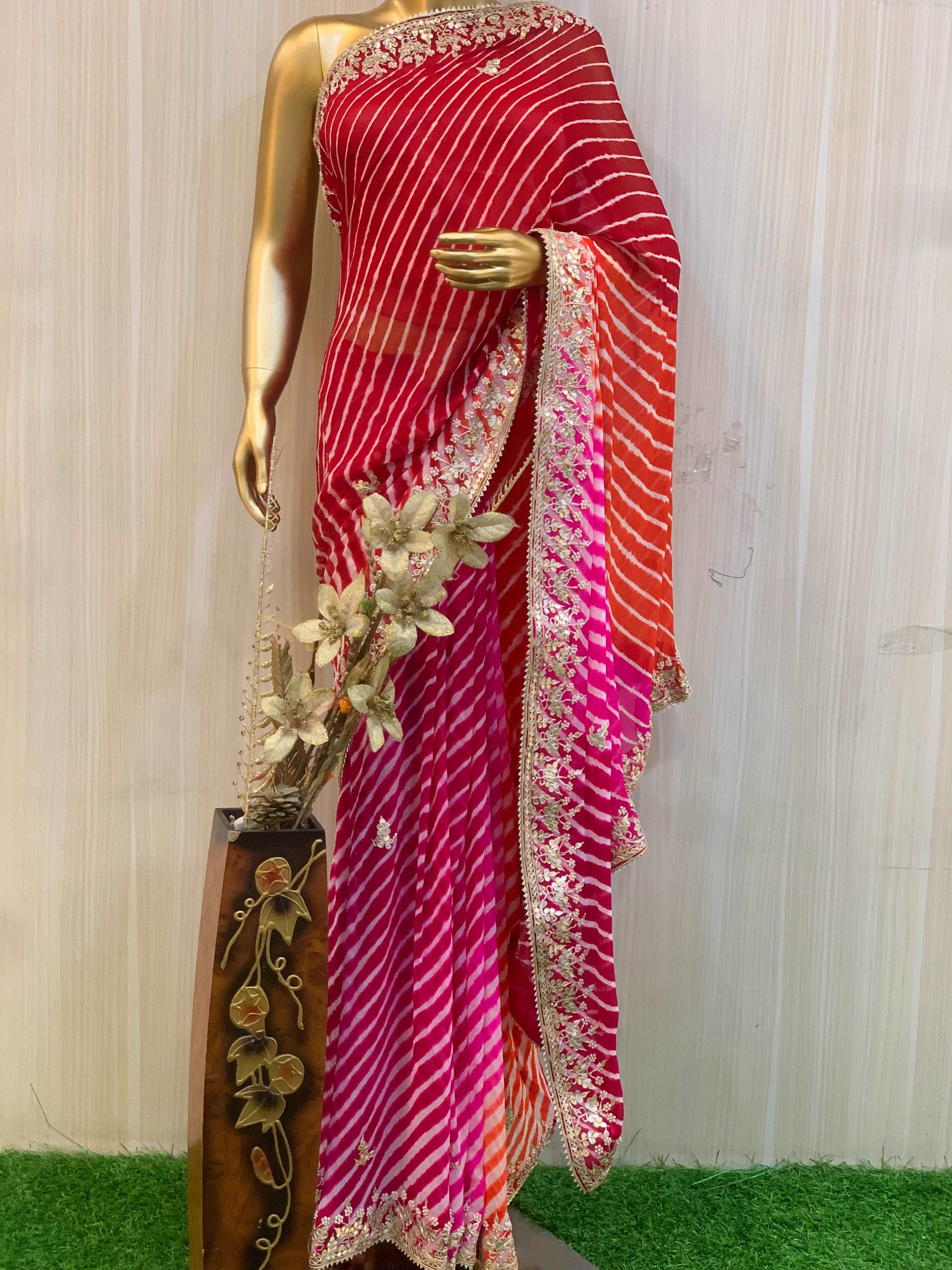 Zyvana Lehriya Saree