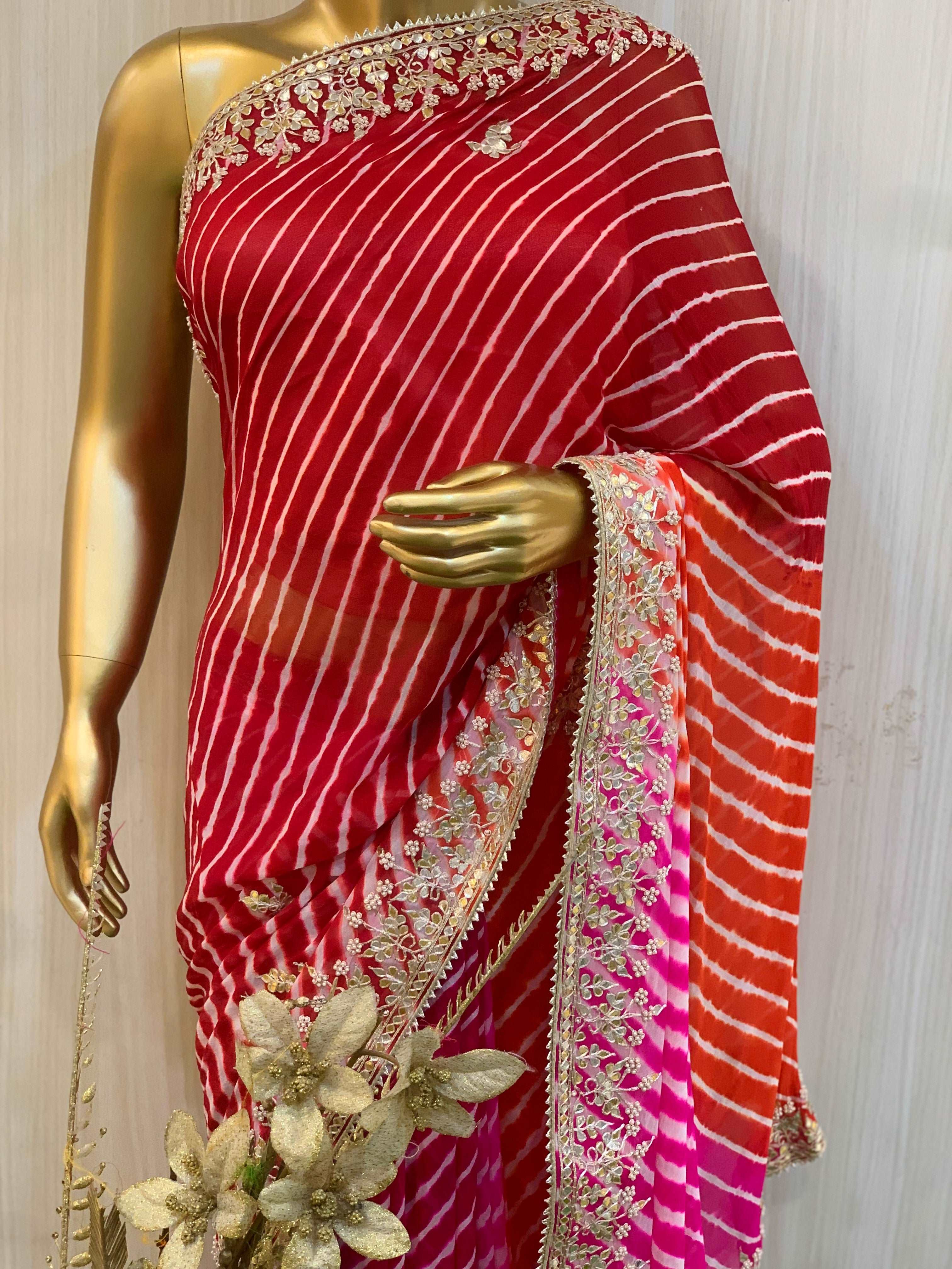 Zyvana Lehriya Saree