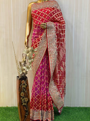 Biva Bandhani Saree