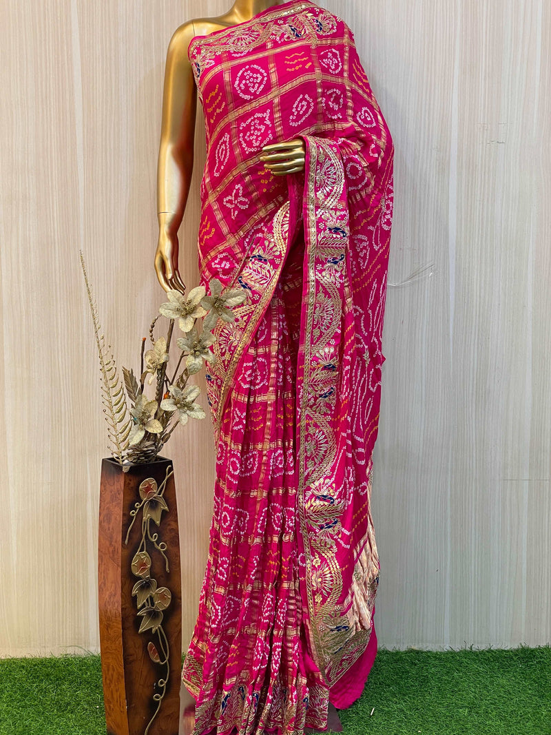 Saivi Bandhani Saree