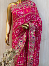 Saivi Bandhani Saree