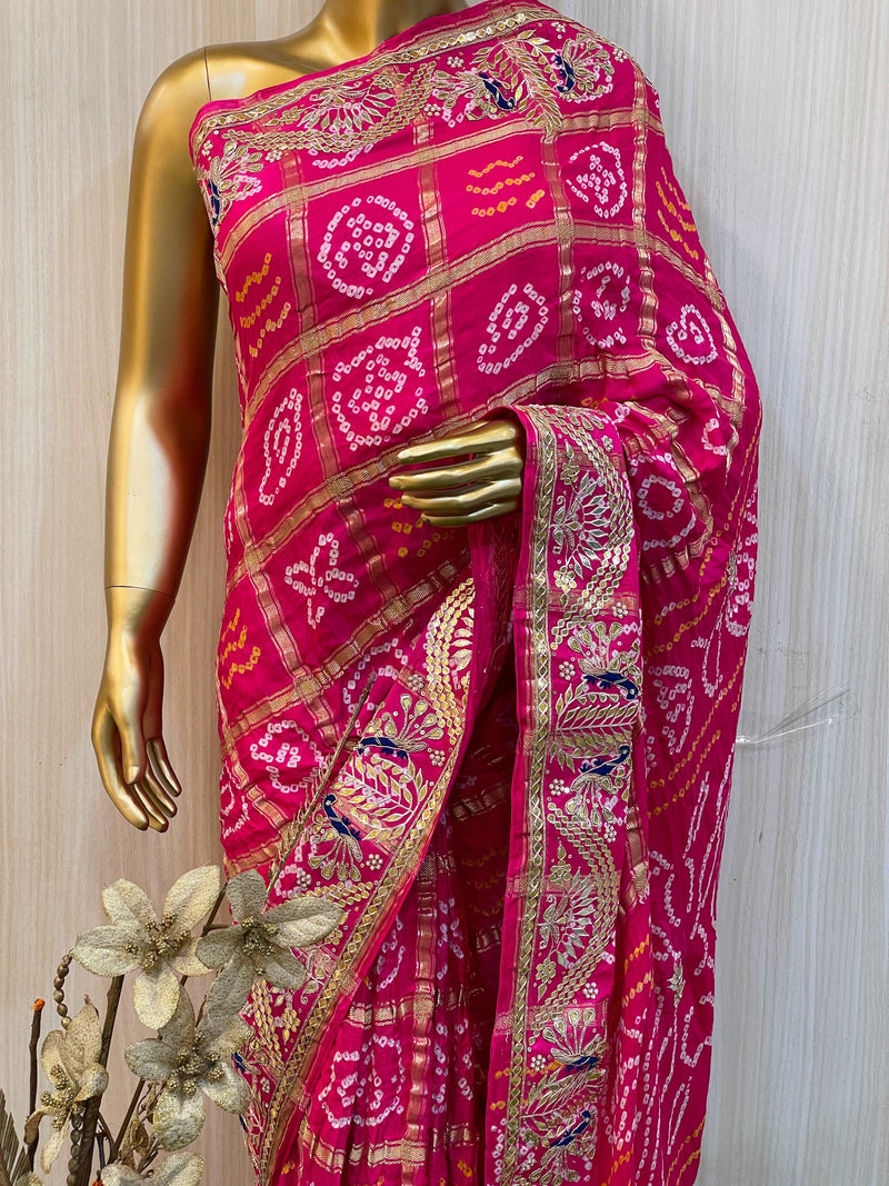 Saivi Bandhani Saree