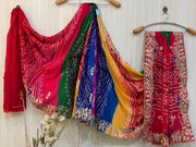 Ava Nauranga Bandhani Saree