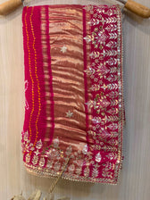 Parisa Pink Bandhani Saree