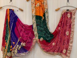 Rochan Multicolor Bandhani Saree