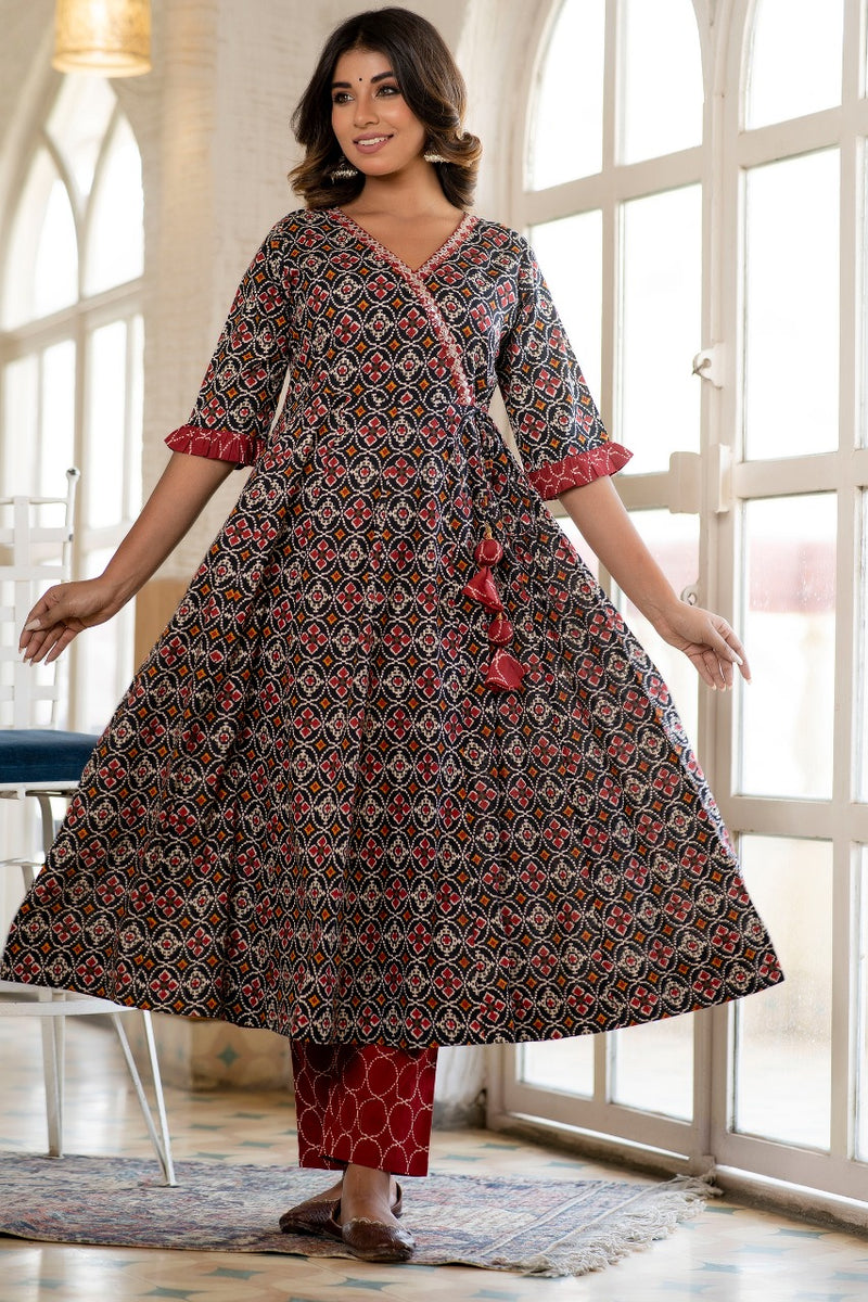 Patola A-line Kurta WSR85 | A line kurta, Beautiful dress designs, Clothes  for women