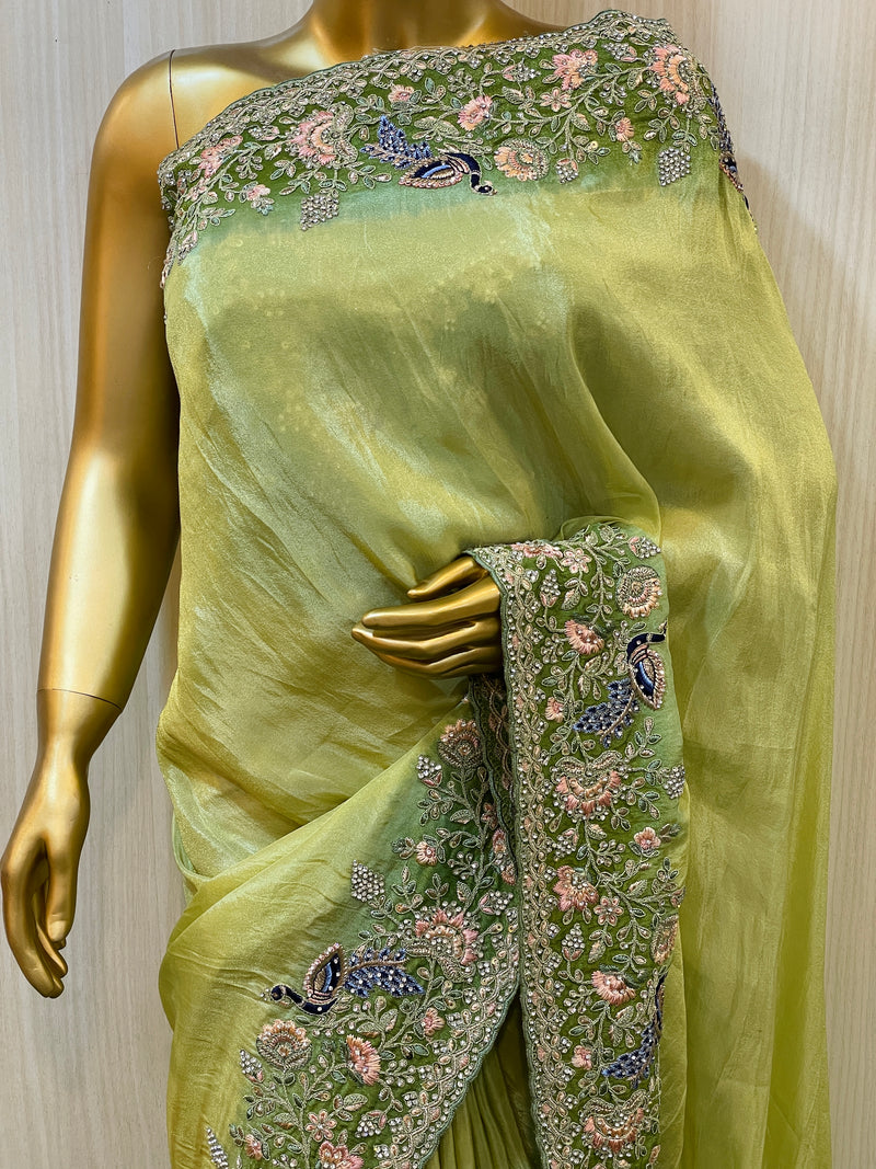 Krisha Green Silk Saree