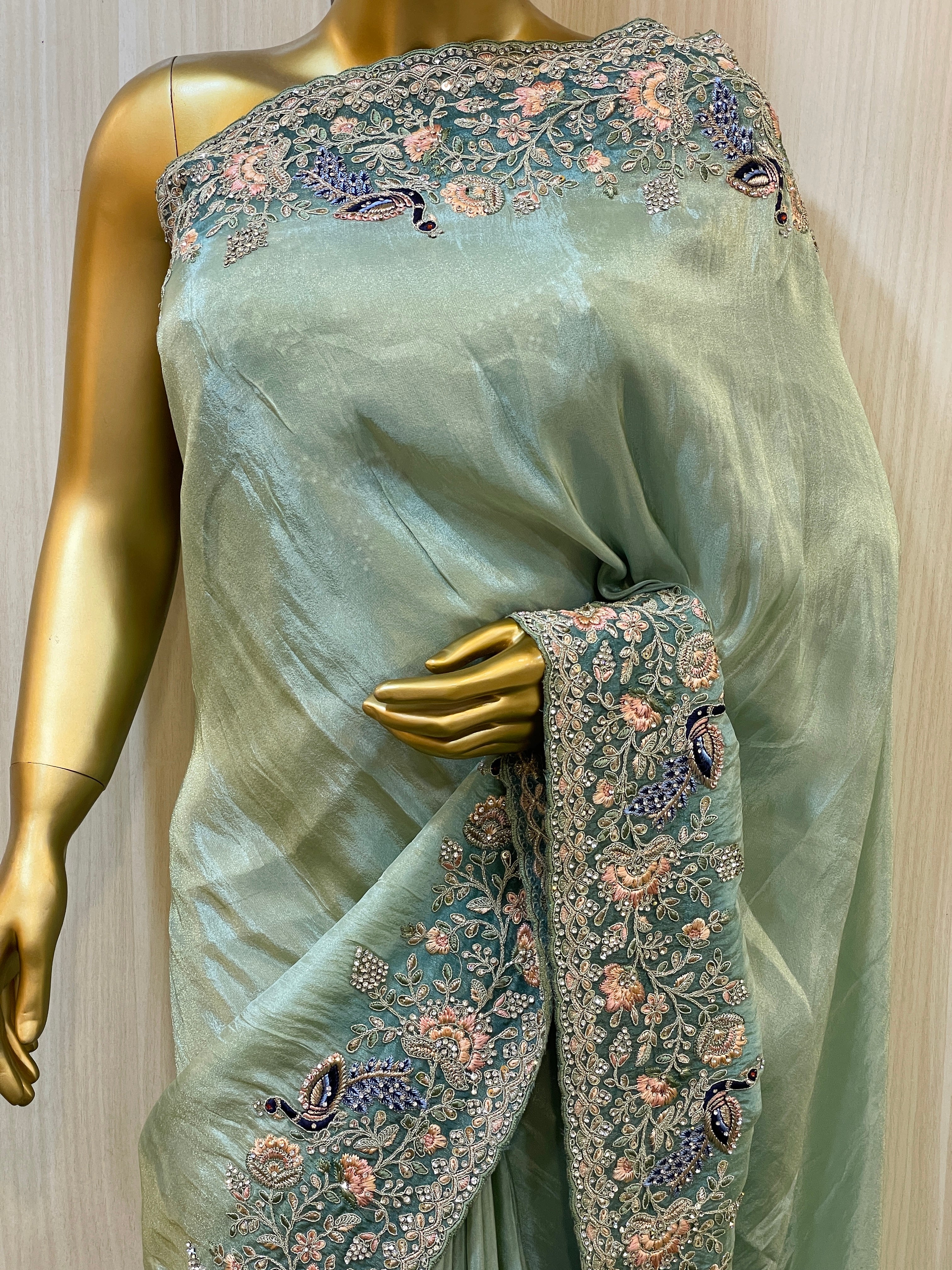 Krisha Blue Silk Saree