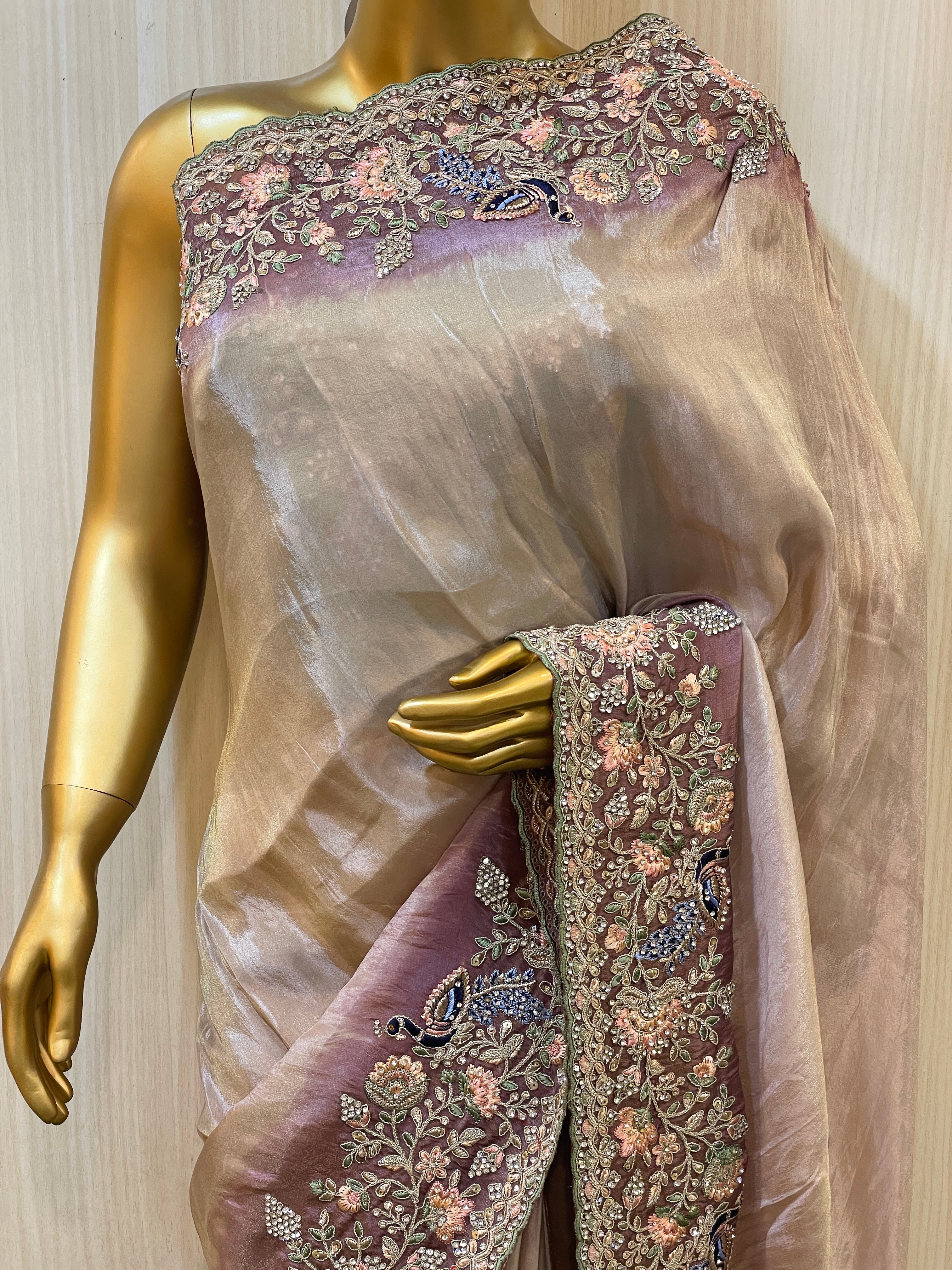 Krisha Purple Silk Saree